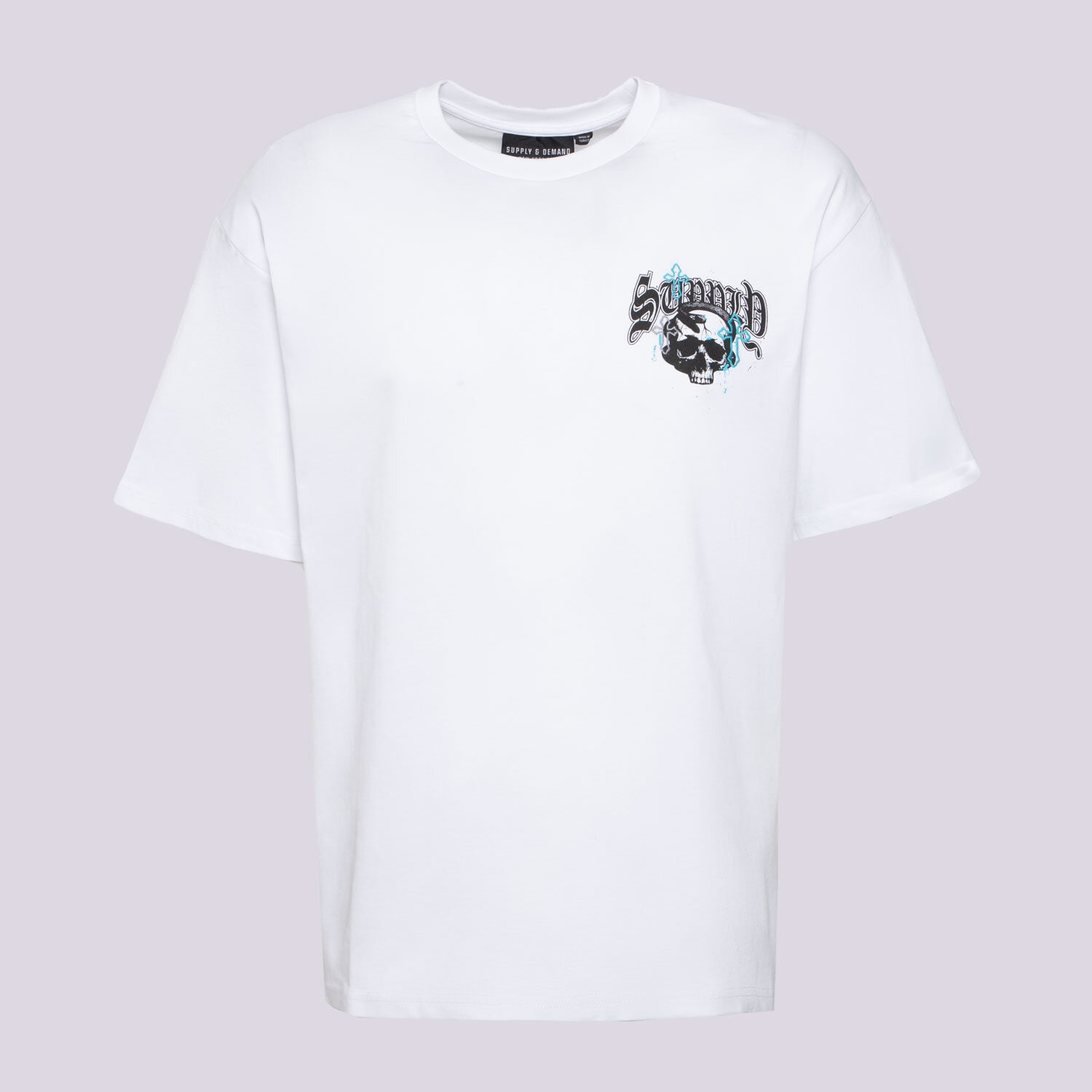 Muške majice SUPPLY & DEMAND T-SHIRT SKULL SNAKE TEE SUPTM17445010 bijela