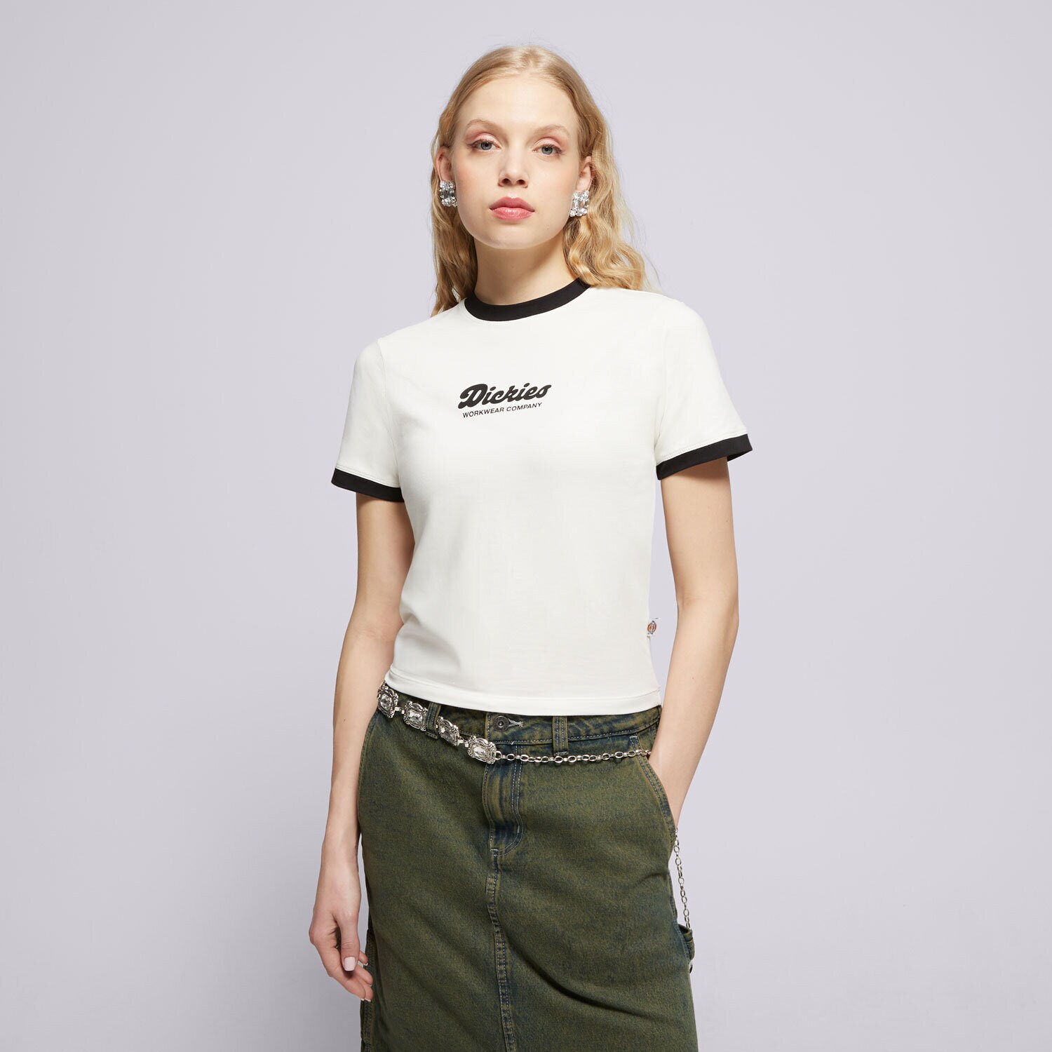 Ženske majice DICKIES T-SHIRT LEWISTOWN RINGER SS TEE W DK0A4Z8IC481 bež