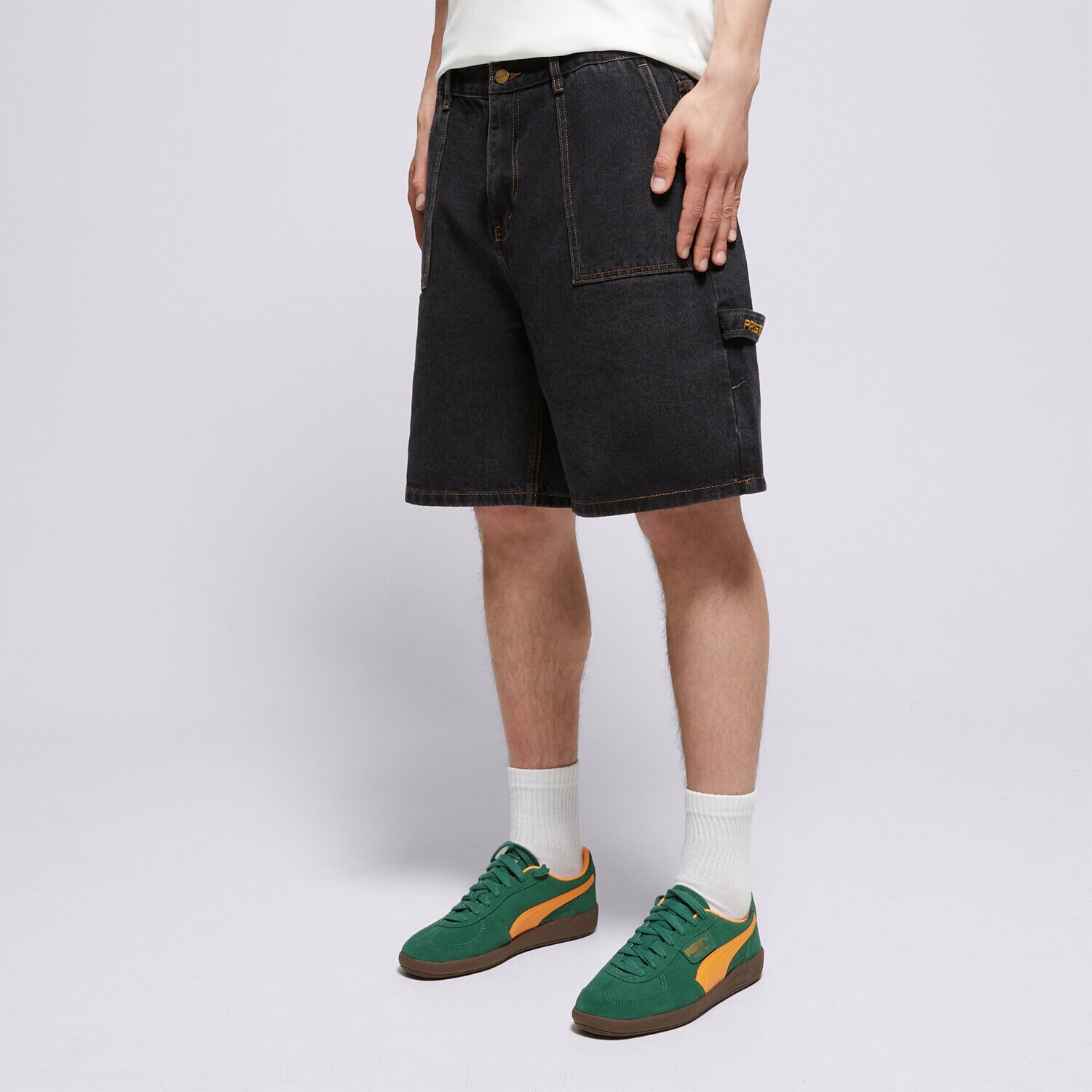 Muške kratke hlače PROSTO KRATKE HLAČE JEANS SHORTS BAGGY ZAXX KL251MPAN7022 crna