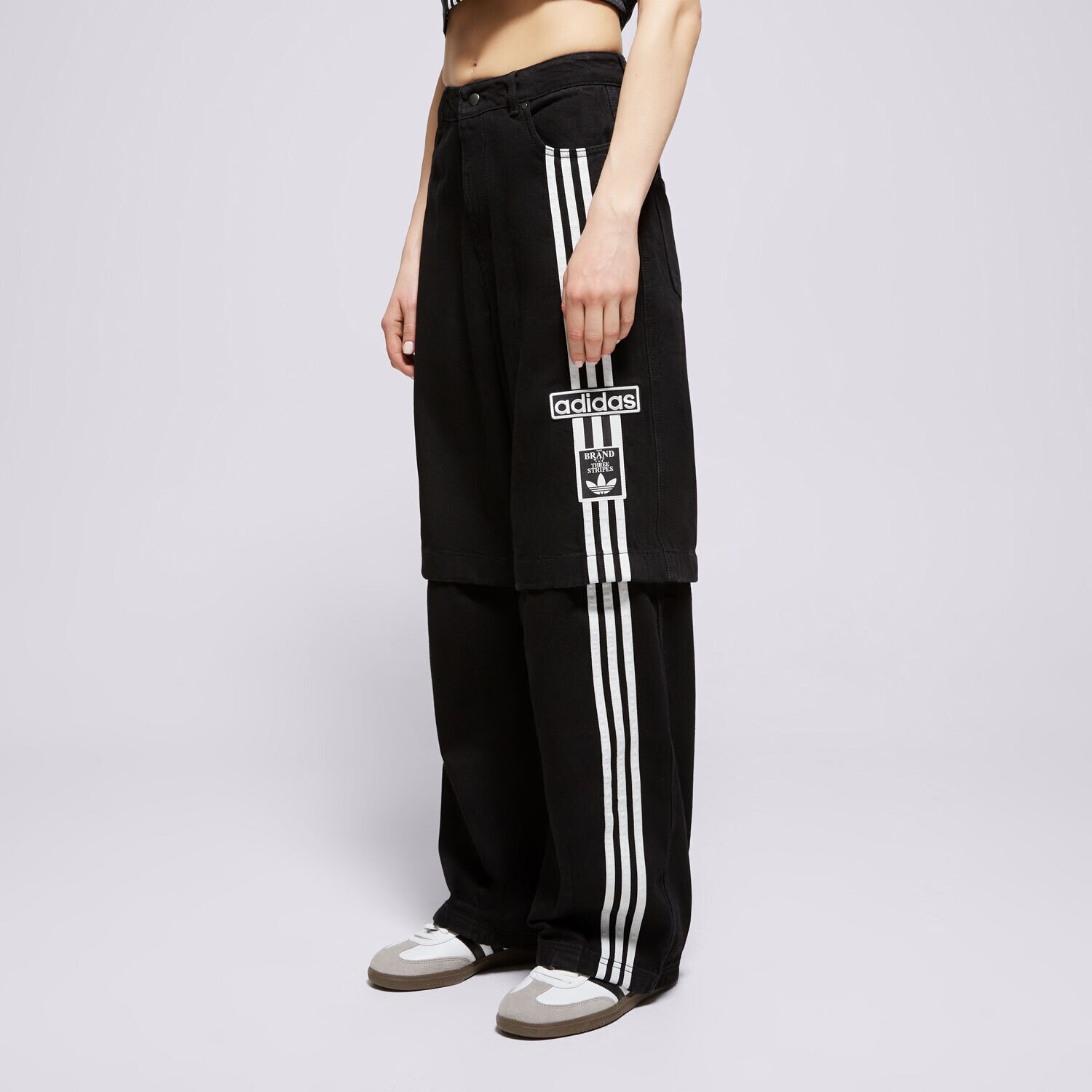 Ženske hlače ADIDAS HLAČE DENIM PANT JD0082 crna