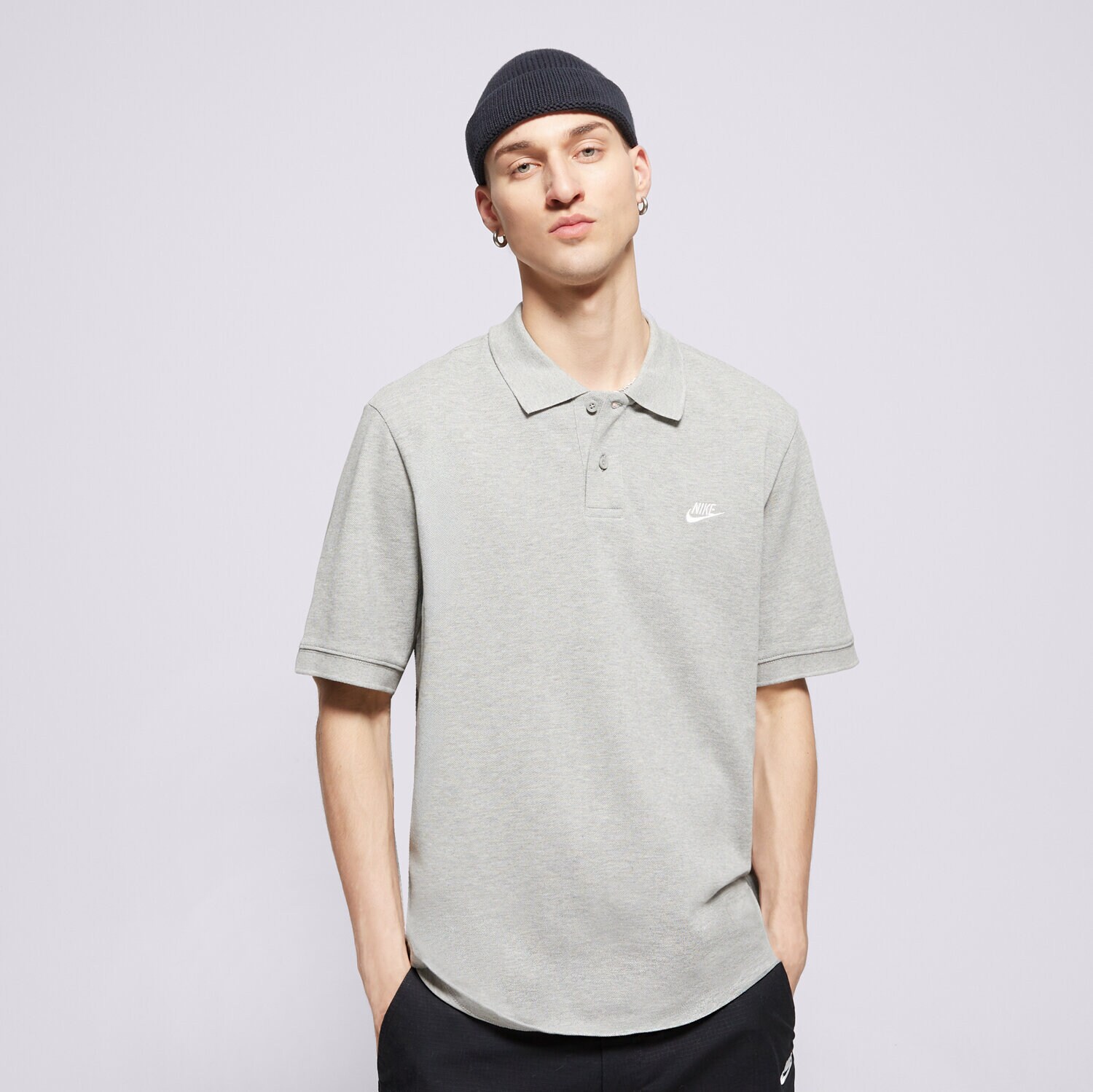 Muške majice NIKE POLO M NK CLUB SS POLO PIQUE FN3894-063 siva