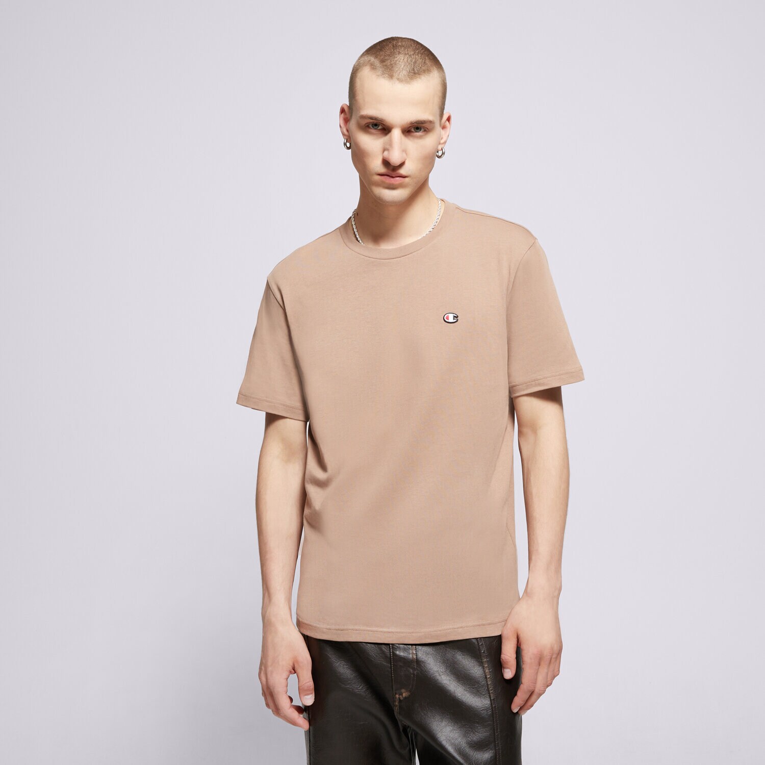 Muške majice CHAMPION T-SHIRT CREWNECK TEE 220453MS112 bež