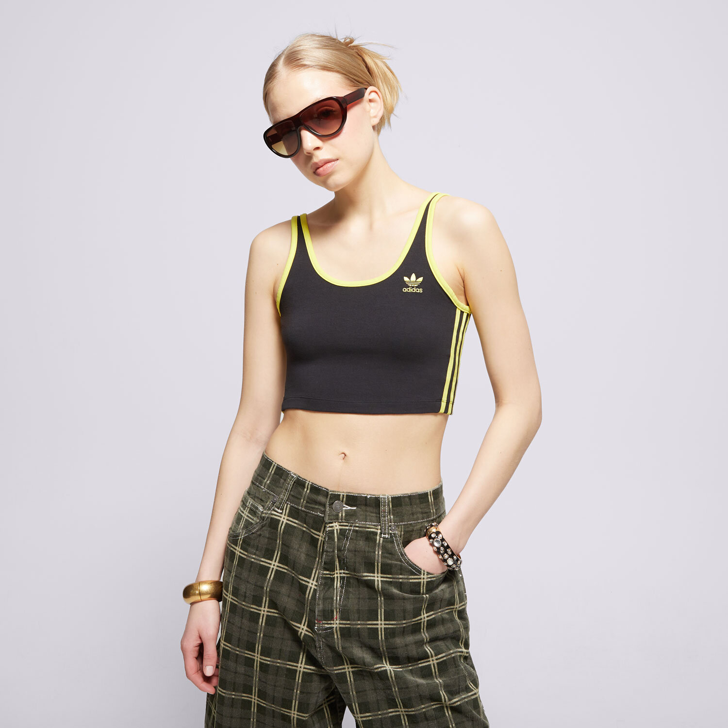 Ženske majice ADIDAS TOP 3S BRA TOP JP2292 crna