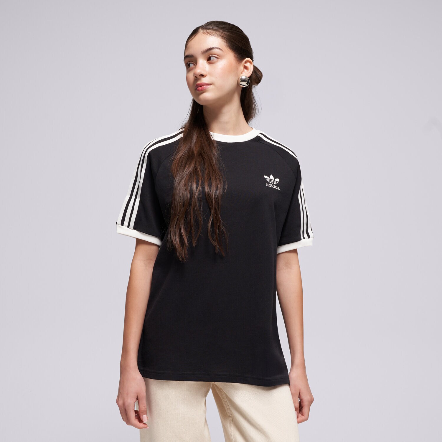 Dječje majice ADIDAS T-SHIRT 3STRIPES TEE IX7626 crna