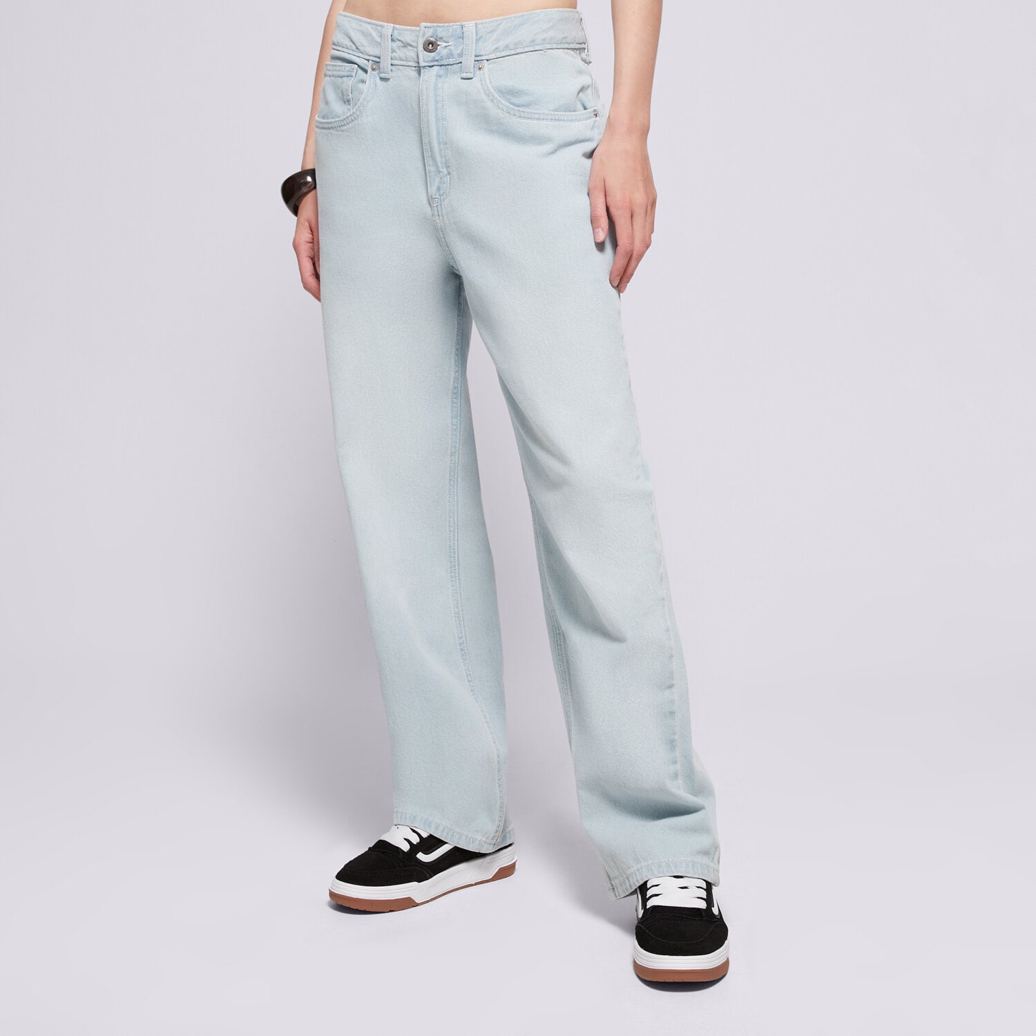 Ženske hlače VANS HLAČE SIRELLE 5 POCKET PUDDLE PANTS VN000MB5TTJ1 plava