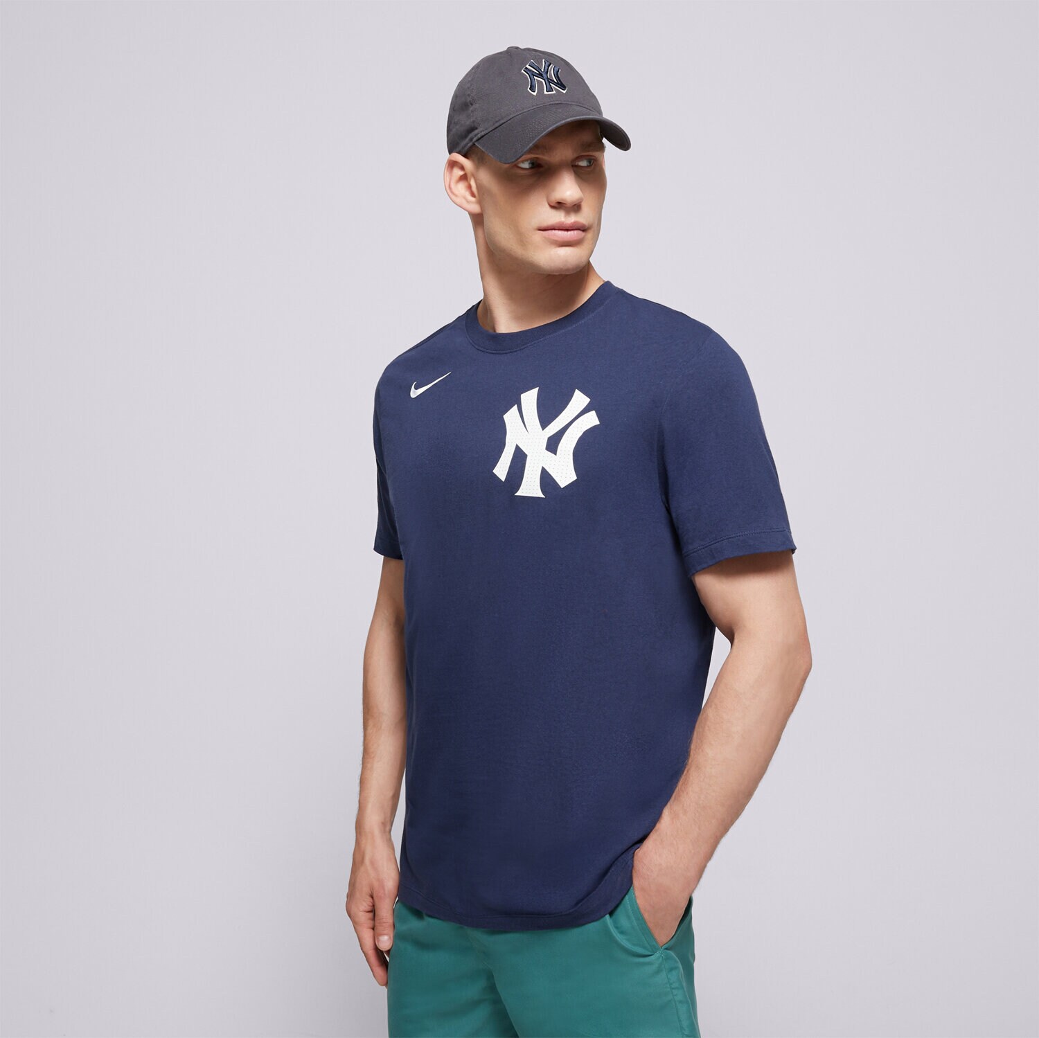 Muške majice NIKE T-SHIRT FUSE WORDMARK COTTON TEE NEW YORK YANKEES N199-44B-NK-0U5 tamno plava