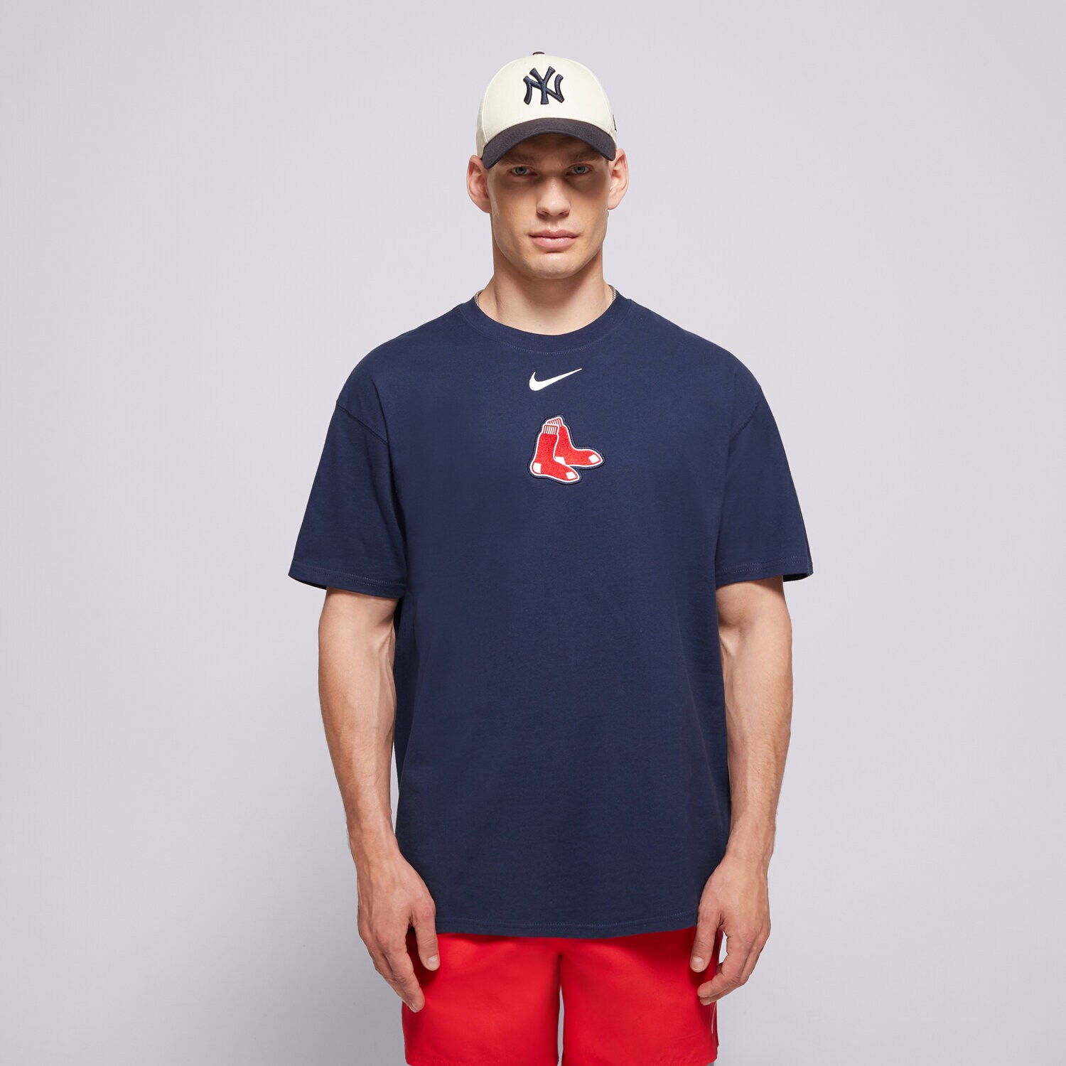 Muške majice NIKE T-SHIRT MLB MAX 90 TEE BOSTON RED SOX 01AY-44B-BQ-32K tamno plava