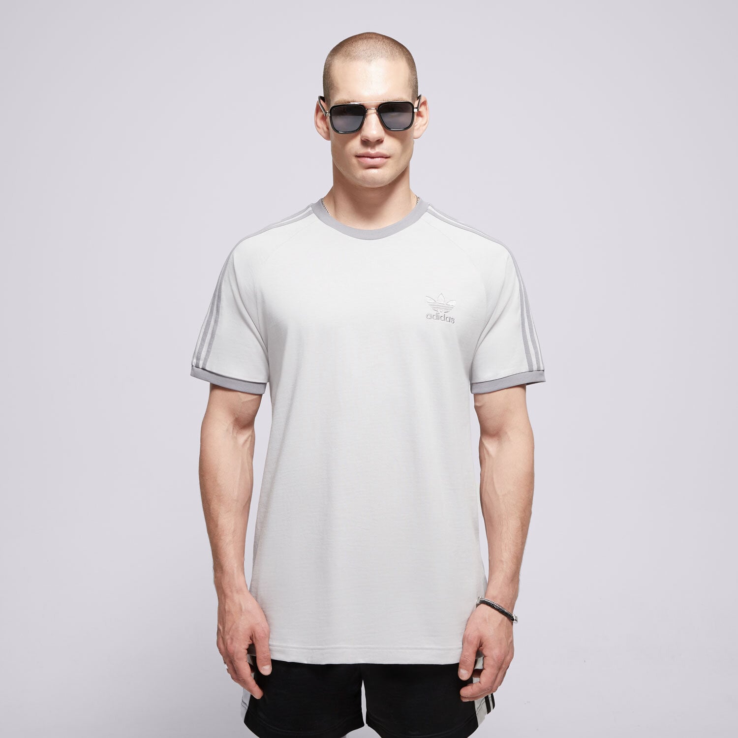 Muške majice ADIDAS T-SHIRT 3-STRIPES TEE JN7016 siva