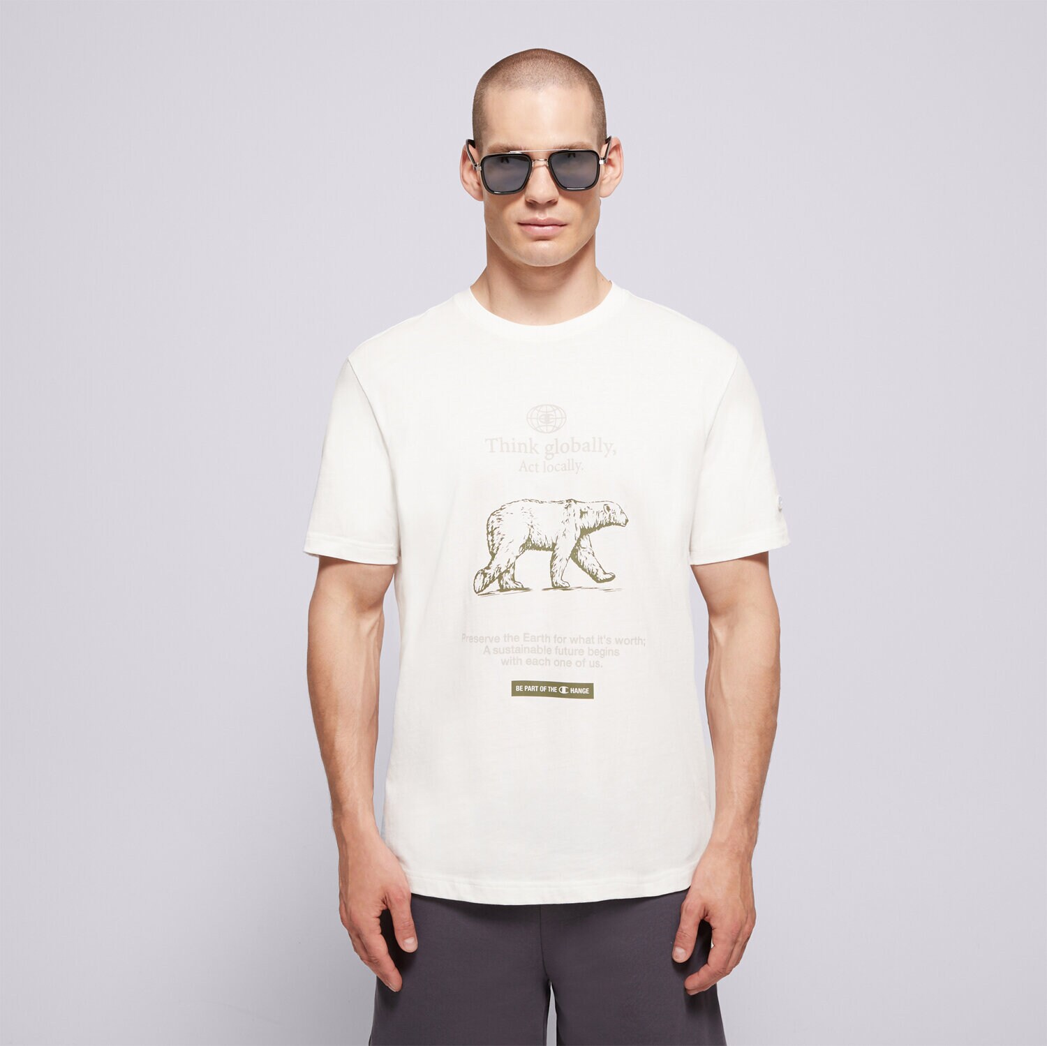 Muške majice CHAMPION T-SHIRT SS TEE 220757 WW048 bijela