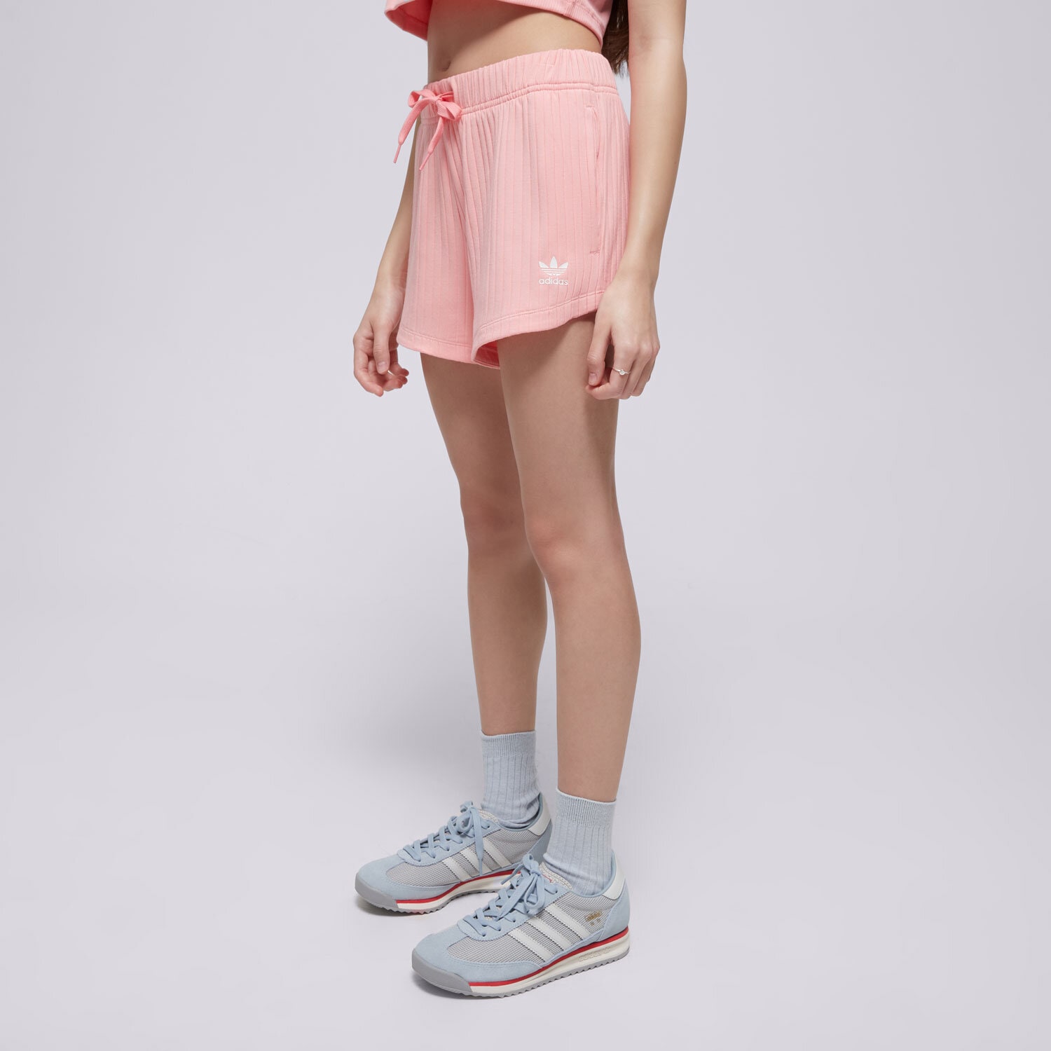 Dječje kratke hlače i haljine ADIDAS KRATKE HLAČE RIB SHORTS GIRLS JC8434 ružičasta