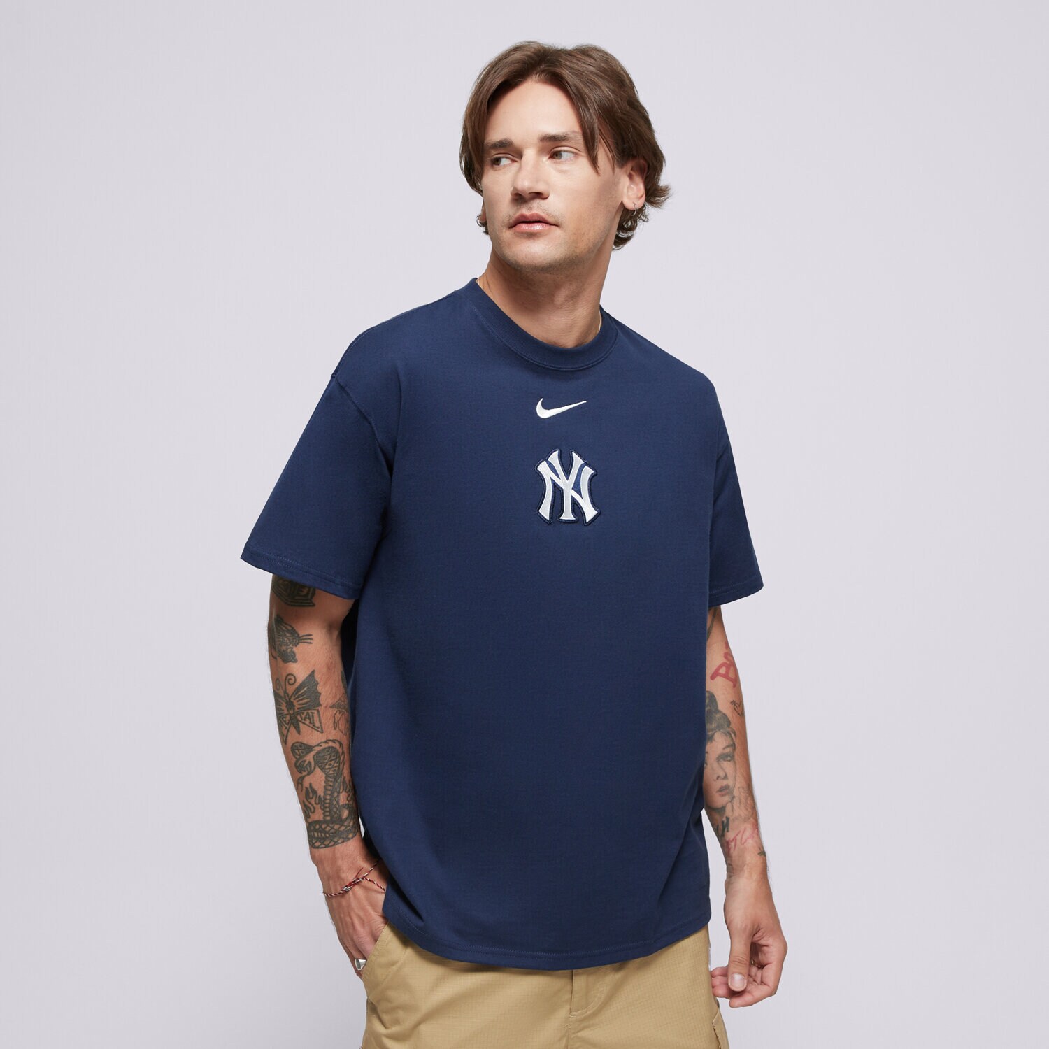Muške majice NIKE T-SHIRT MLB MAX 90 TEE NEW YORK YANKEES 01AY-44B-NK-32K tamno plava