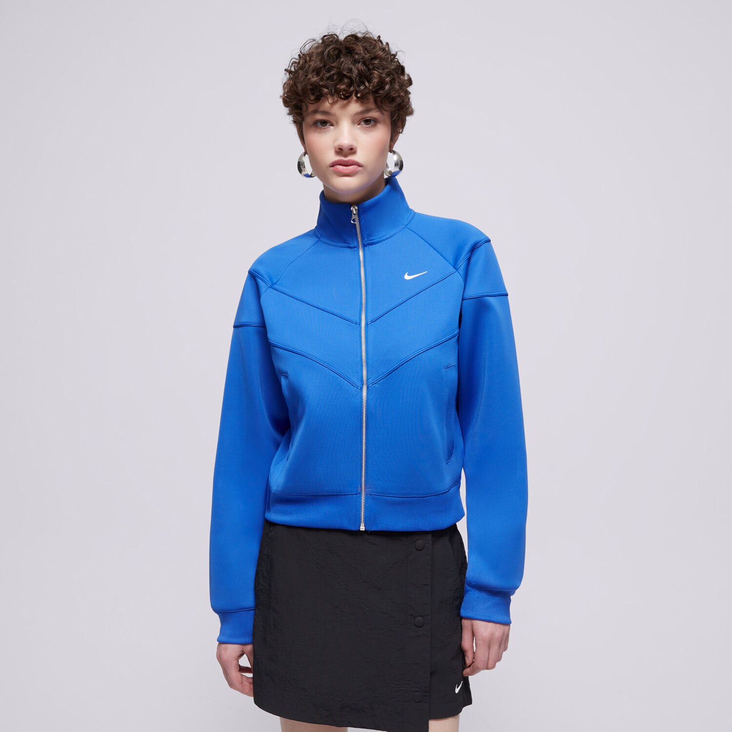 Ženske dukserice NIKE VESTA RASKOPČANA NSW NK WR POLY KNIT JKT HJ0975-405 plava