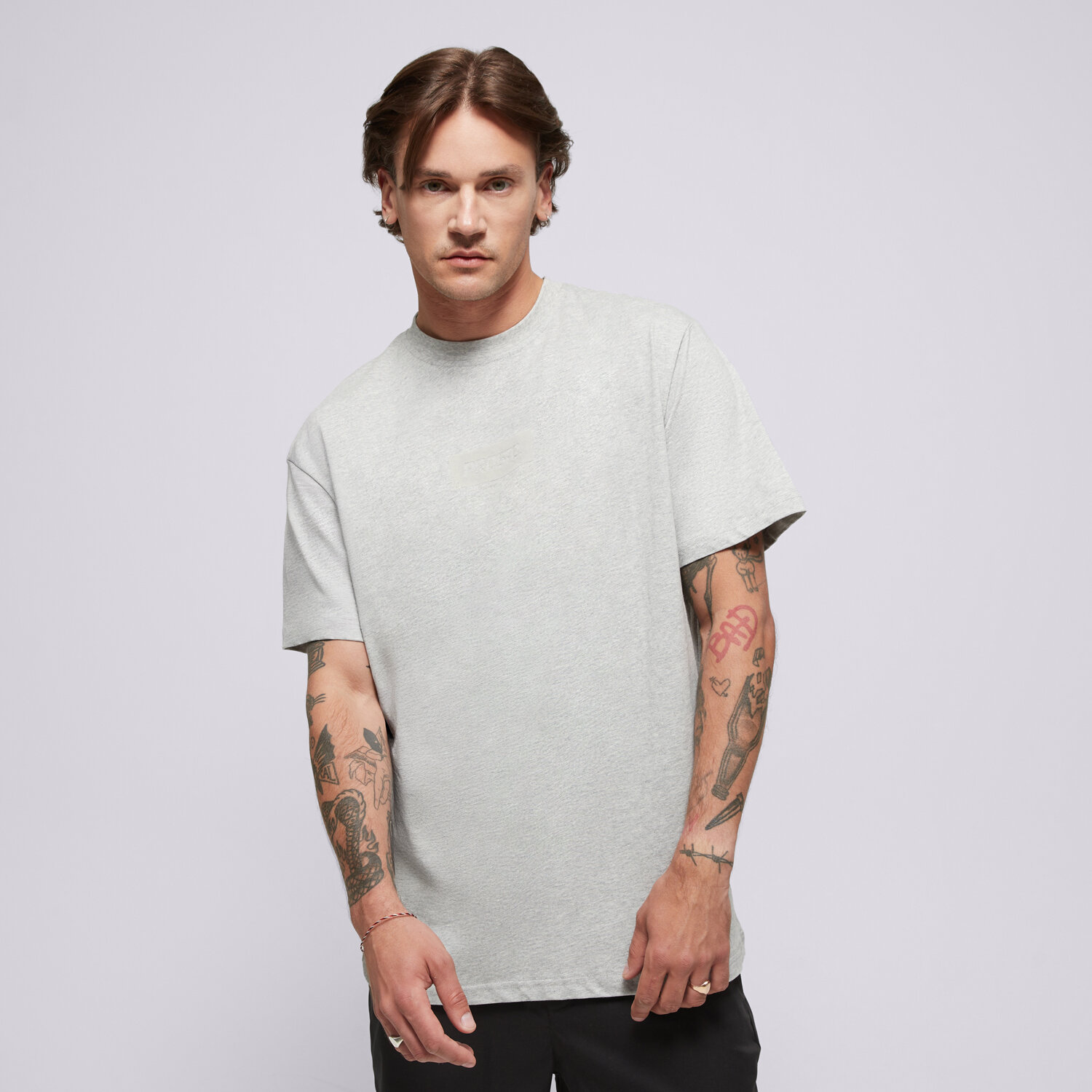 Muške majice PROSTO  T-SHIRT CLOSS GREY KL241MTEE1223 siva