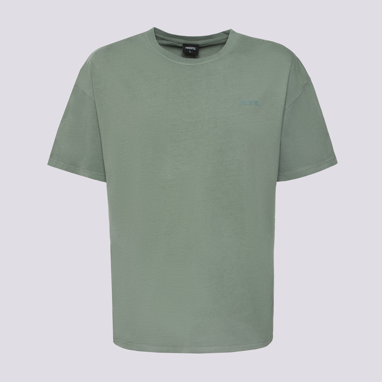 Muške majice PROSTO  T-SHIRT BLAC WASHED GREEN KL241MTEE123X zelena