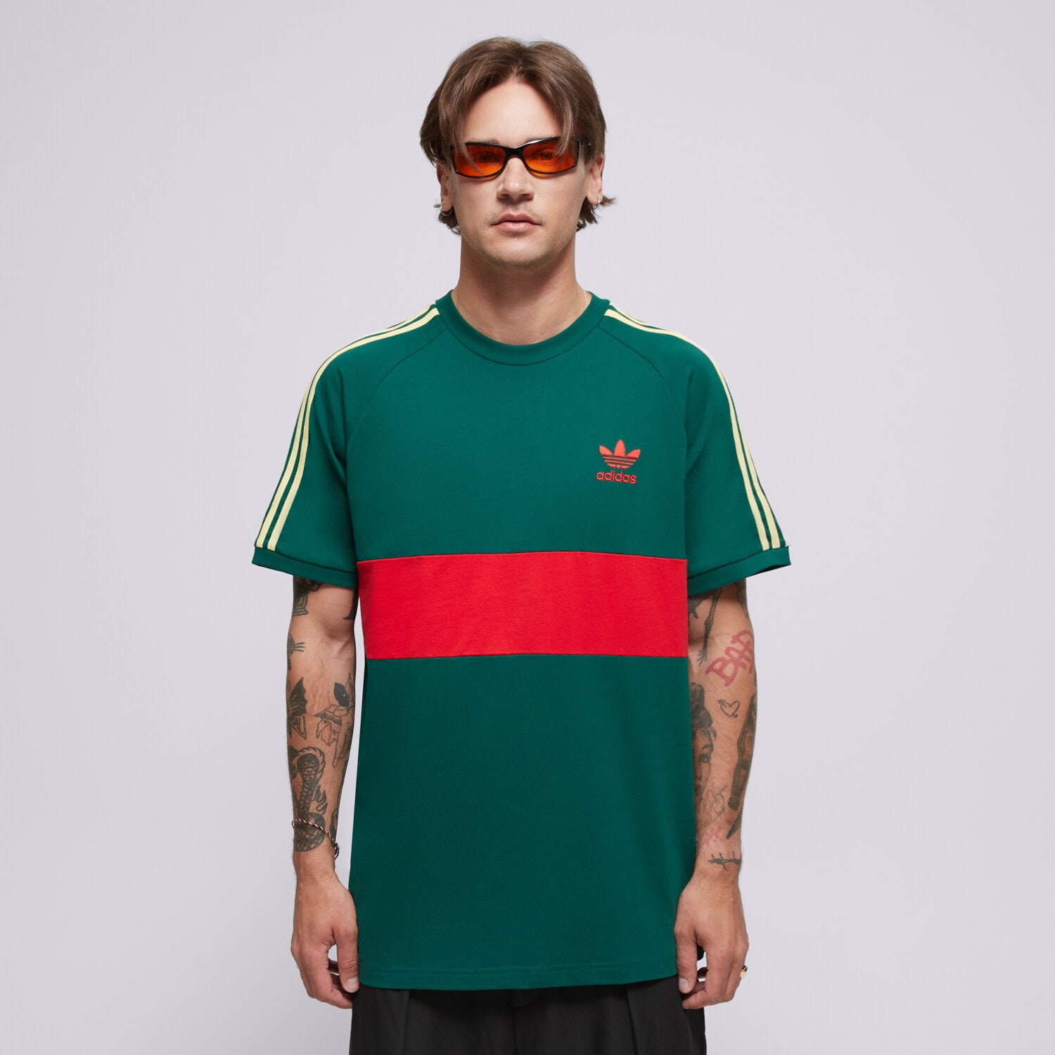 Muške majice ADIDAS T-SHIRT 3S PANEL TEE JD4277 zelena