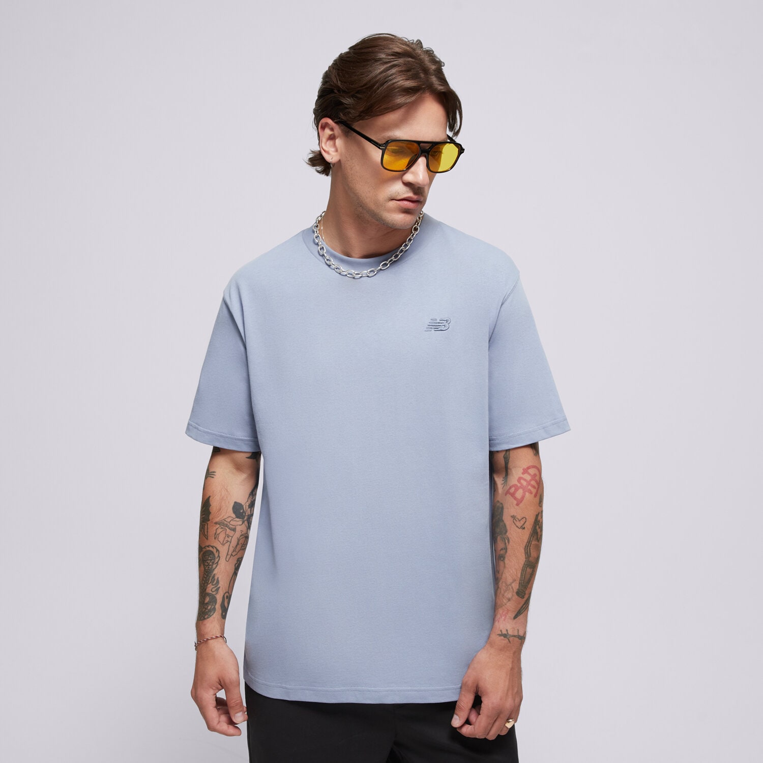 Muške majice NEW BALANCE T-SHIRT ATHLETICS COTTON T-SHIRT MT41533DUS plava