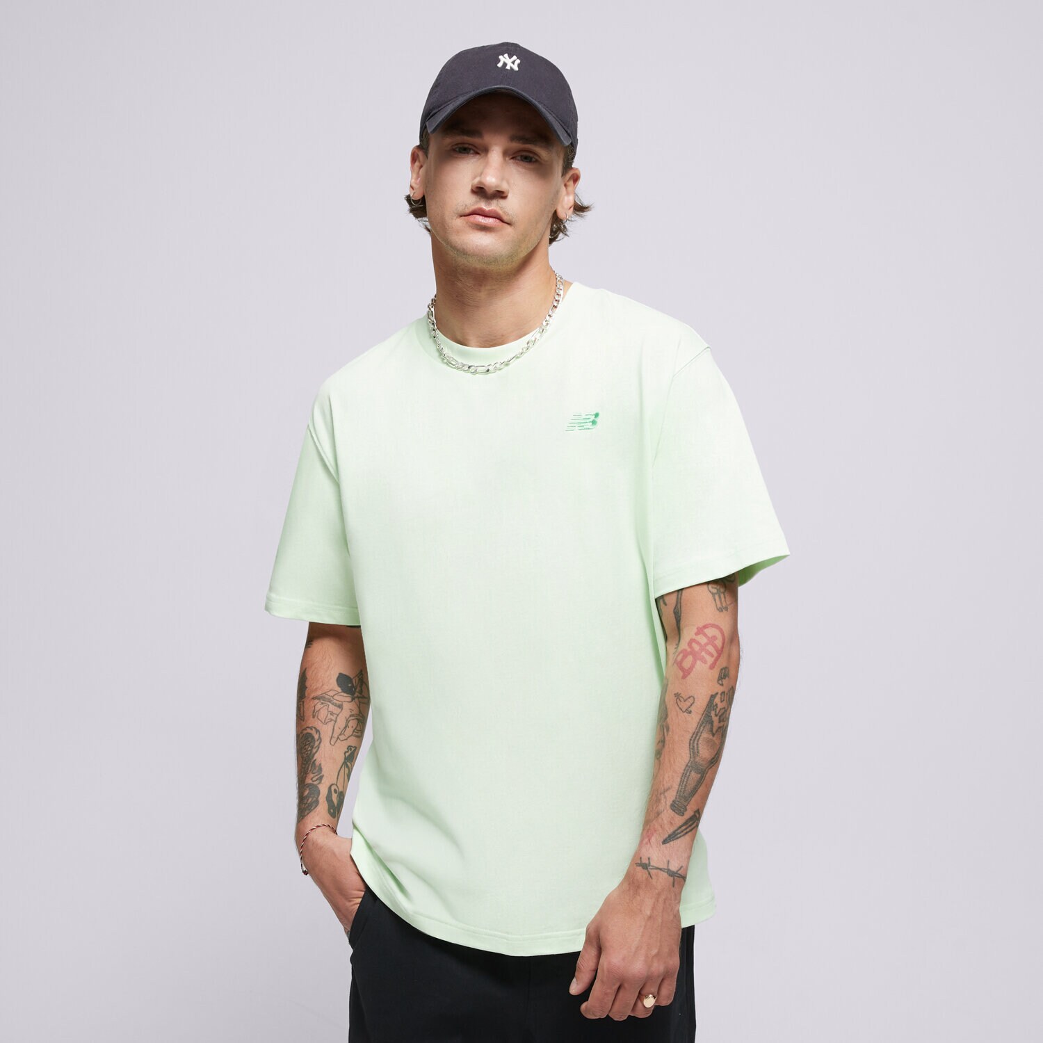 Muške majice NEW BALANCE T-SHIRT ATHLETICS COTTON T-SHIRT MT41533MEW zelena
