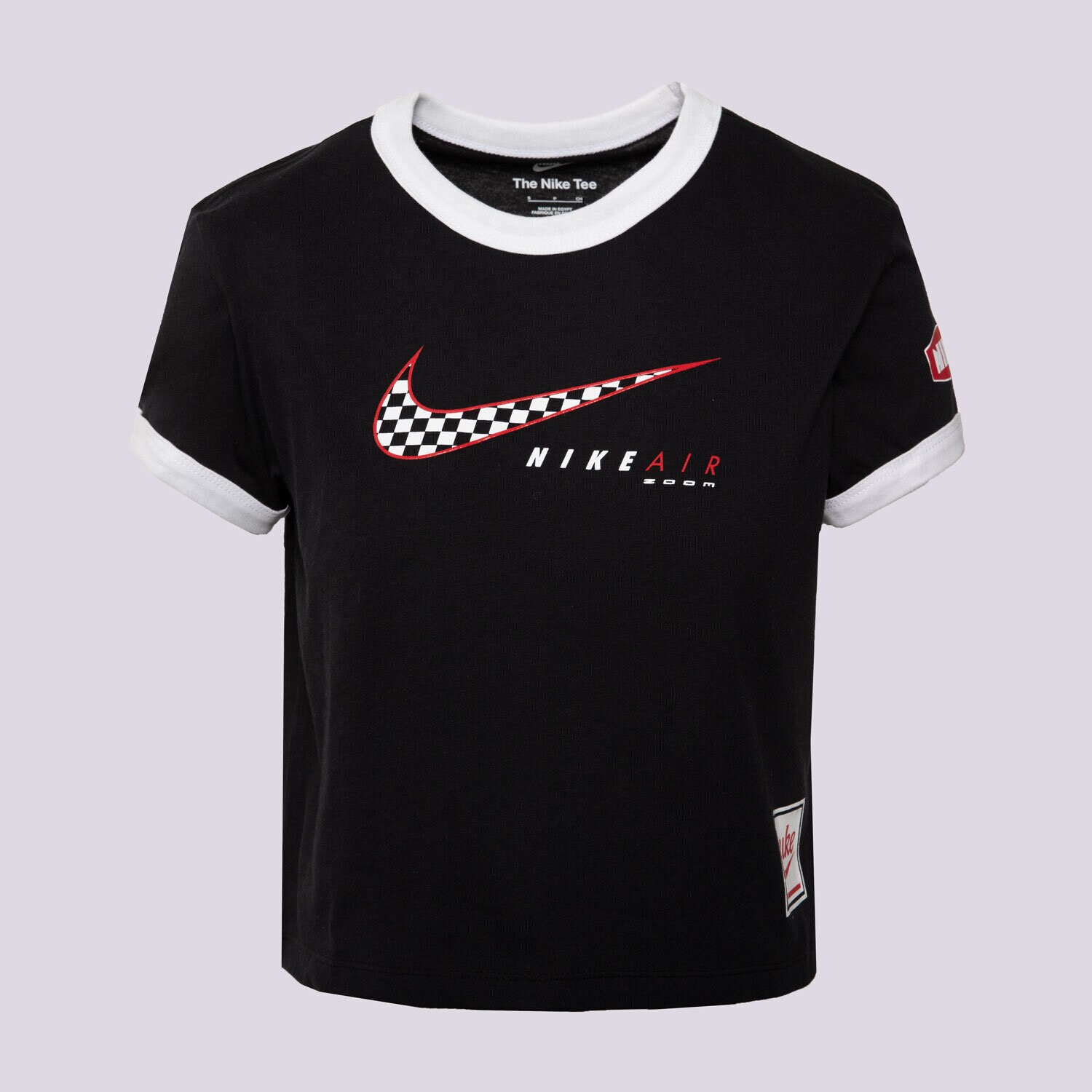 Ženske majice NIKE T-SHIRT W NSW CLUB SS TEE MOTO RGR HQ1707-010 crna