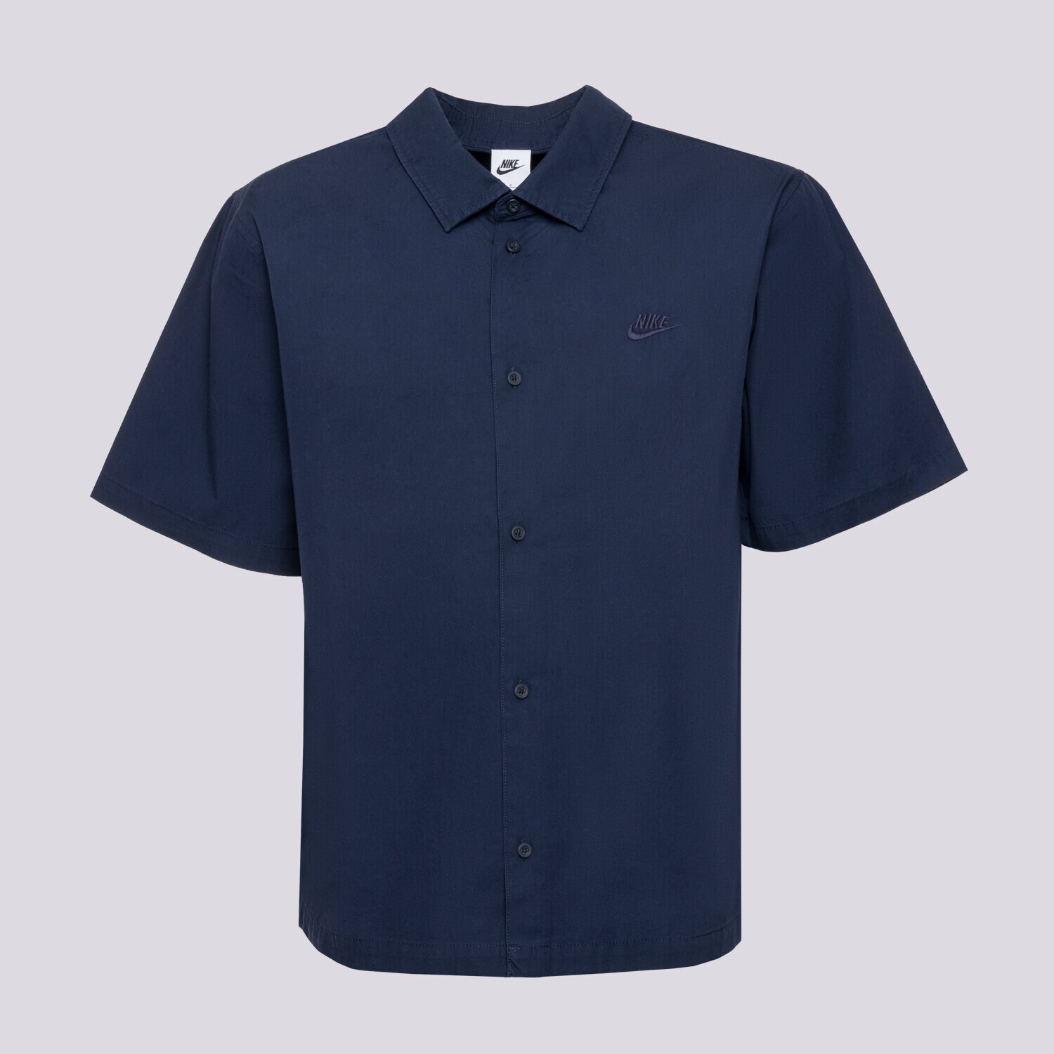 Muške košulje NIKE KOŠULJA M NK CLUB SS BTN SHIRT WSH HJ2029-451 crna