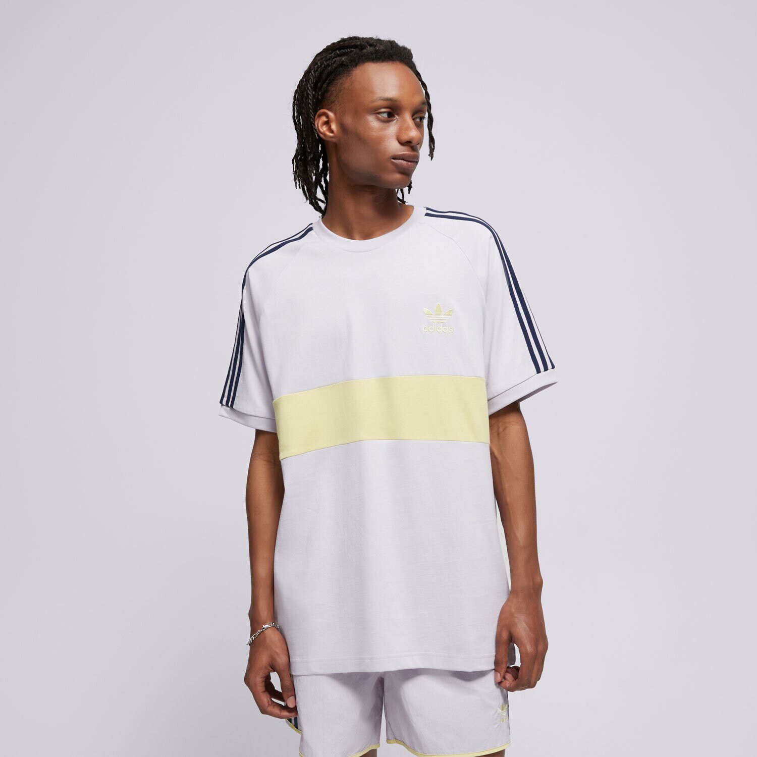 Muške majice ADIDAS T-SHIRT 3S PANEL TEE JD4278 ljubičasta