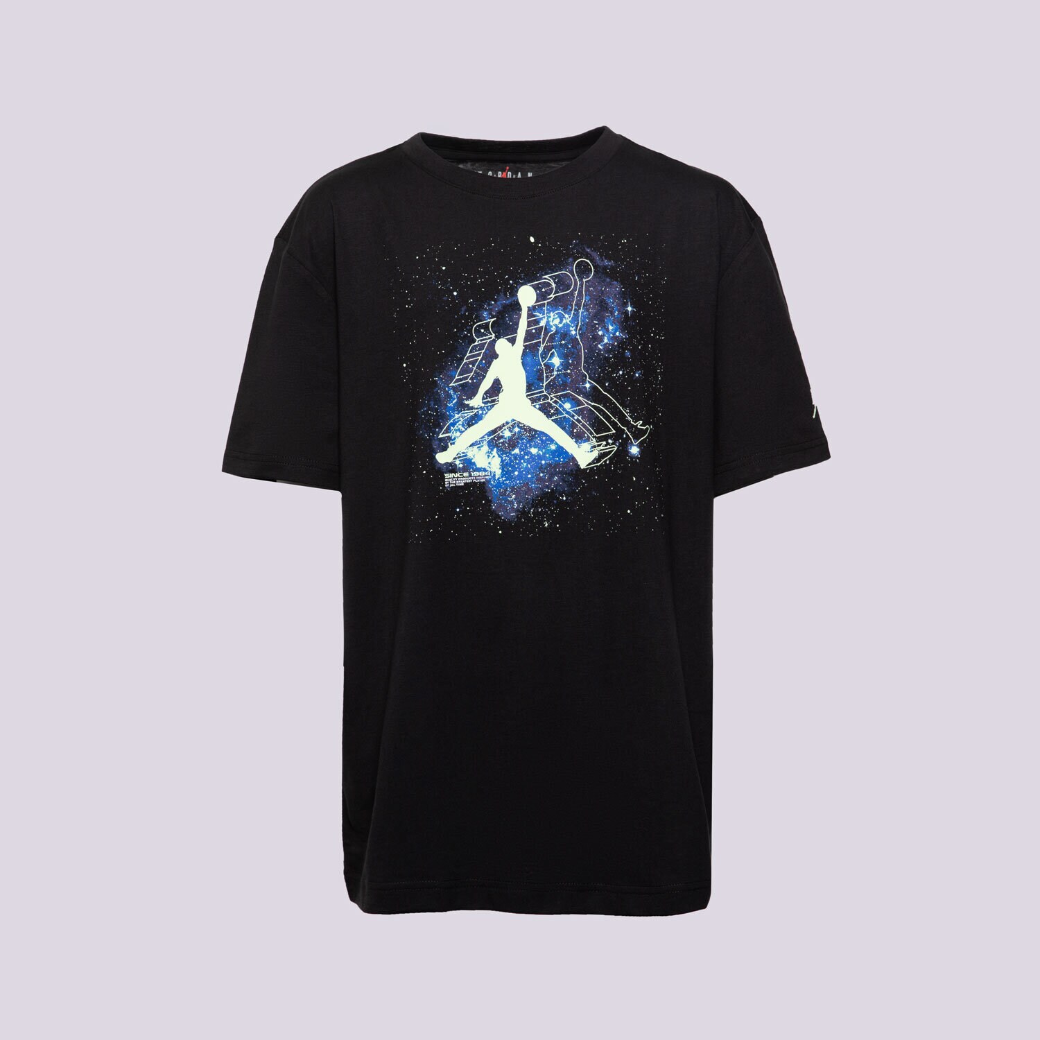 Dječje majice JORDAN T-SHIRT JDB SKY IS NOT THE LIMIT GLOW BOY 95D948-023 crna