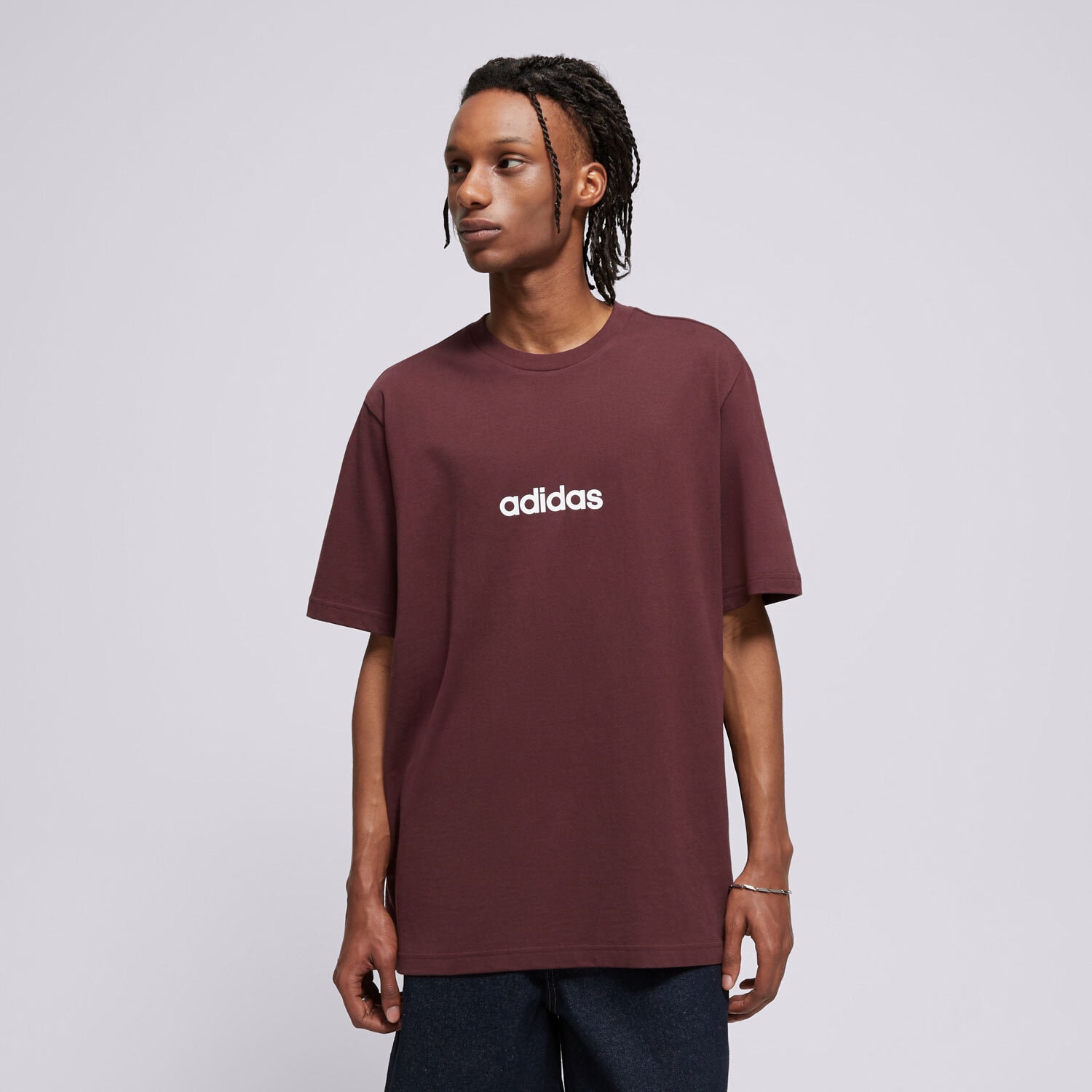 Muške majice ADIDAS T-SHIRT M LIN SJ T JE8998 bordo