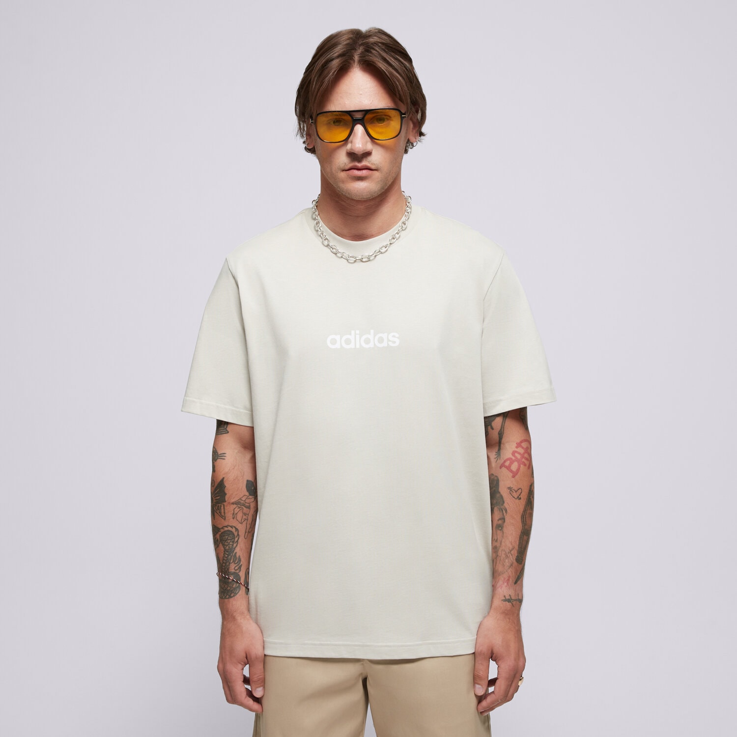Muške majice ADIDAS T-SHIRT M LIN SJ T JE9007 bež