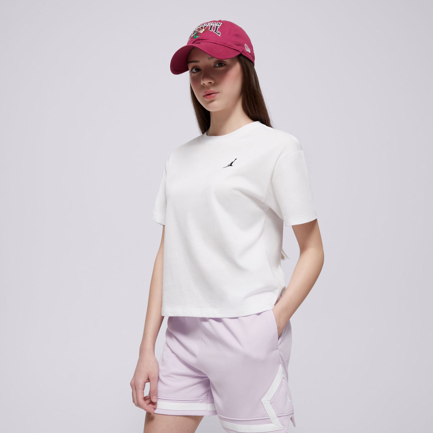 Dječje majice JORDAN T-SHIRT MJ BRKLYN ESSENTIALS SS TEE GIRL 45D311001 bijela