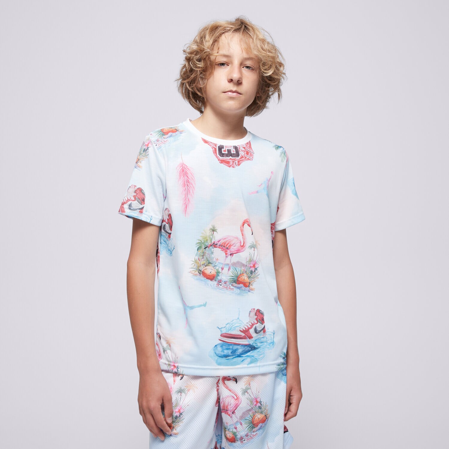 Dječje majice JORDAN T-SHIRT JDB JORDAN FLAMINGO AOP SS TEE BOY 95D844-001 šarena