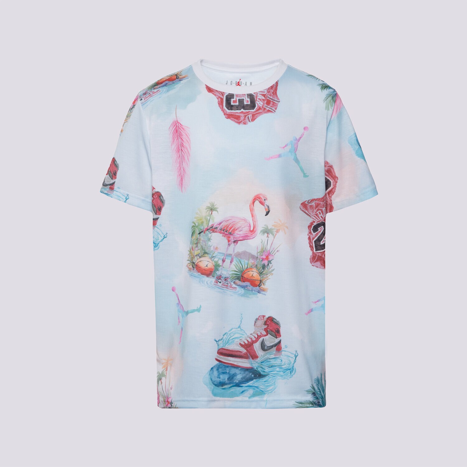 Dječje majice JORDAN T-SHIRT JDB JORDAN FLAMINGO AOP SS TEE BOY 95D844-001 šarena
