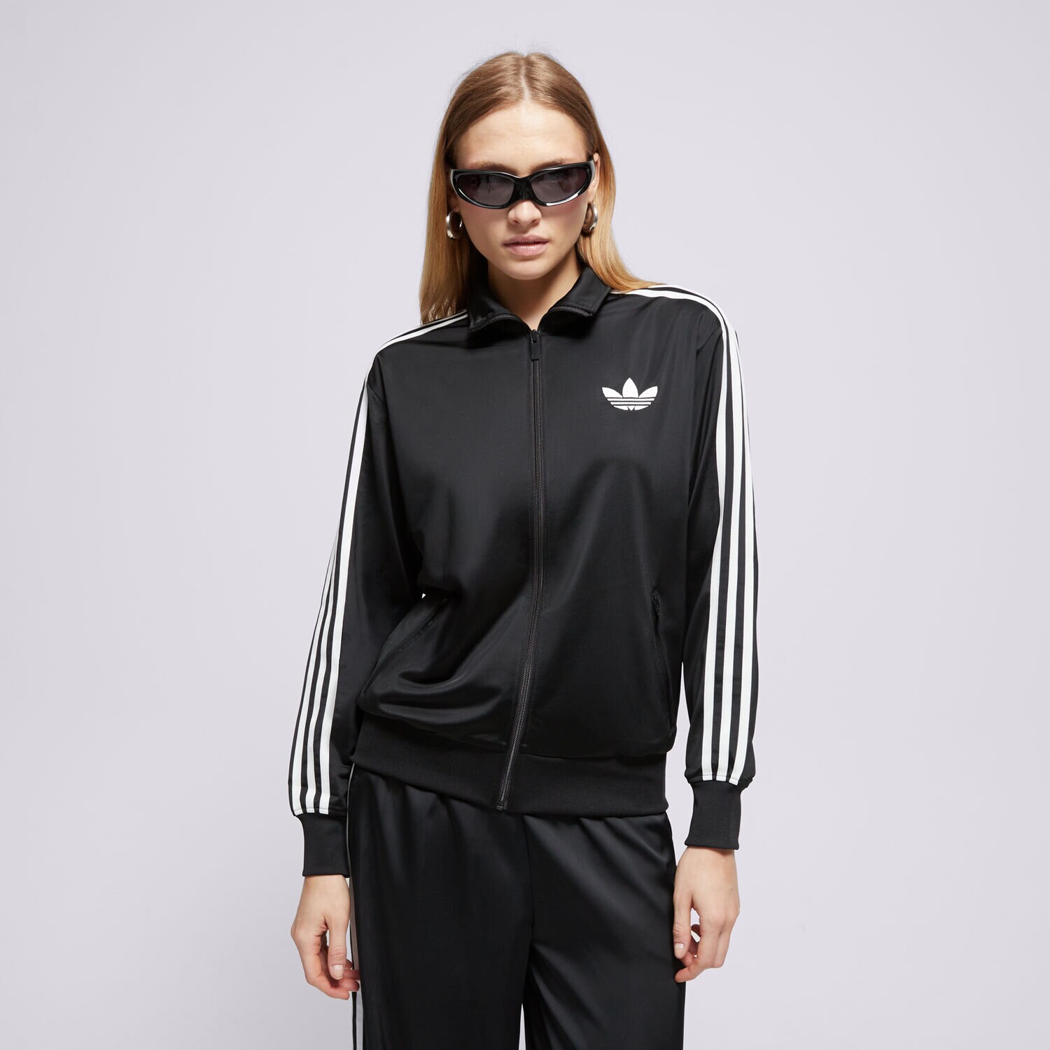 Ženske dukserice ADIDAS VESTA RASKOPČANA FIREBIRD TT JC8251 crna
