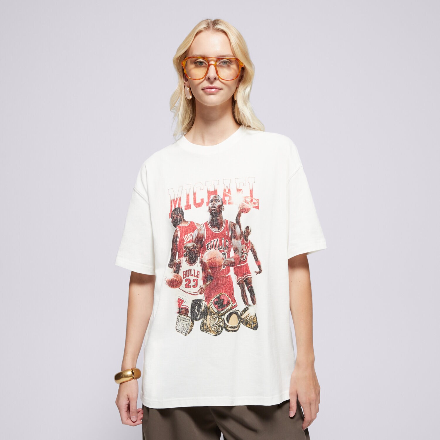 Ženske majice JORDAN T-SHIRT W J SS OS GFX TEE MIXTAPE HJ0190-133 krem