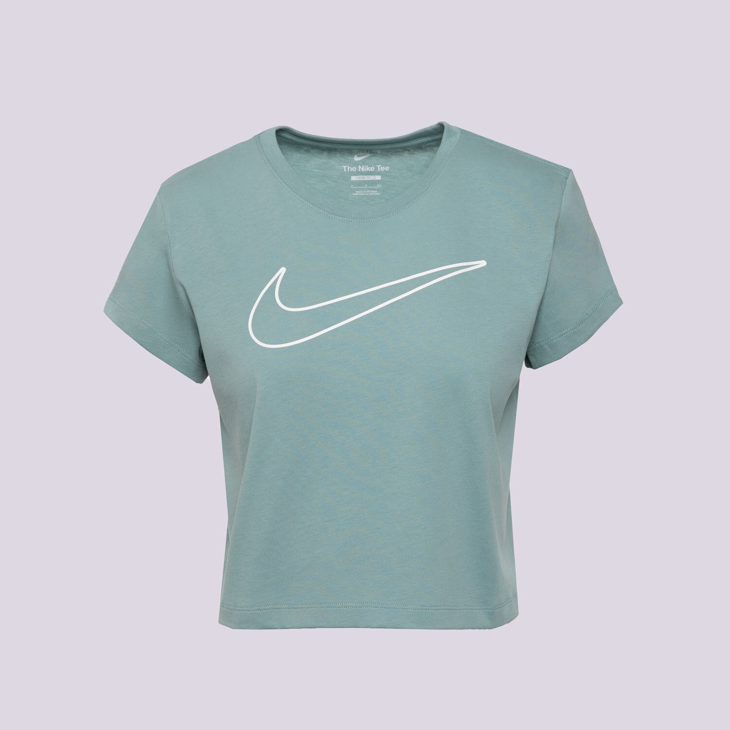 Ženske majice NIKE T-SHIRT W NSW CLUB SS TEE HBR MD HV5002-017 zelena