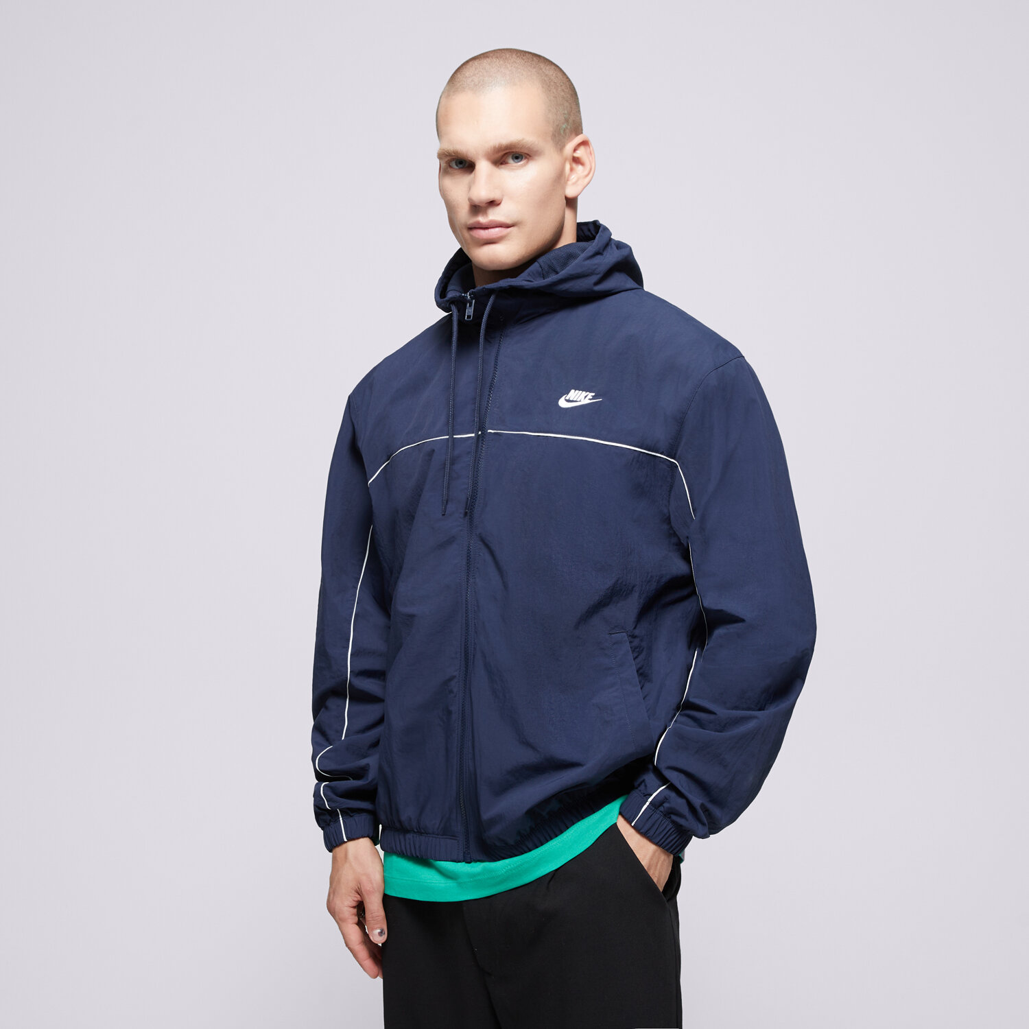 Muške prijelazne jakne NIKE JAKNA M NK CLUB ATHLETE HD JACKET HJ2012-451 tamno plava