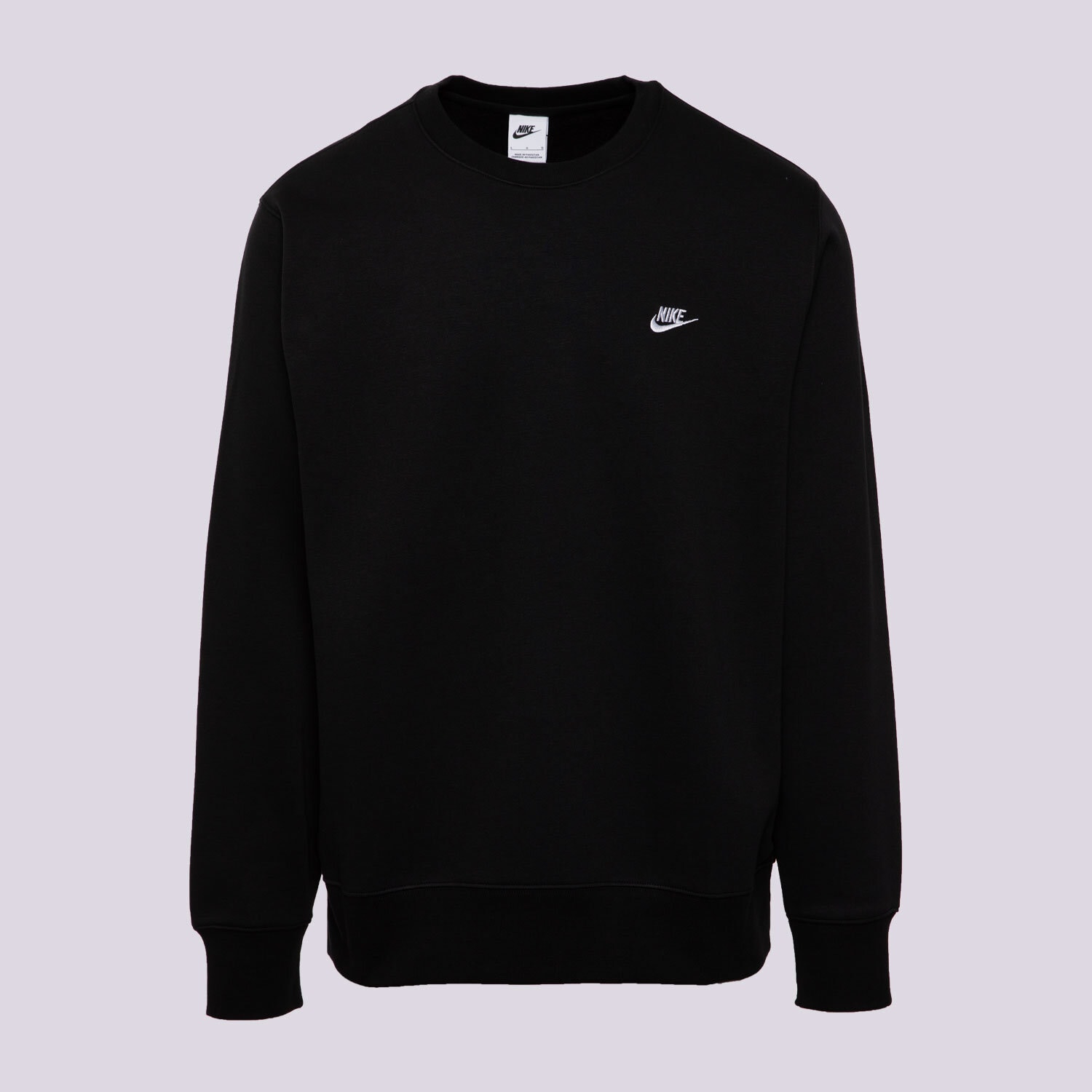 Muške dukserice NIKE VESTA M NK CLUB BB CREW FN3886-010 crna