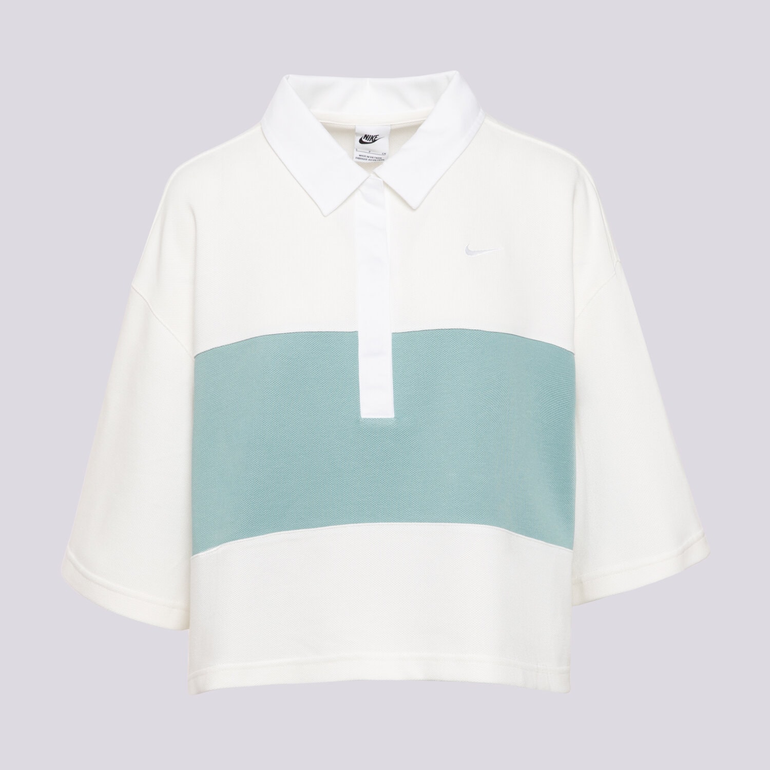 Ženske majice NIKE T-SHIRT W NSW STREET SS POLO TOP IB2153-133 bež