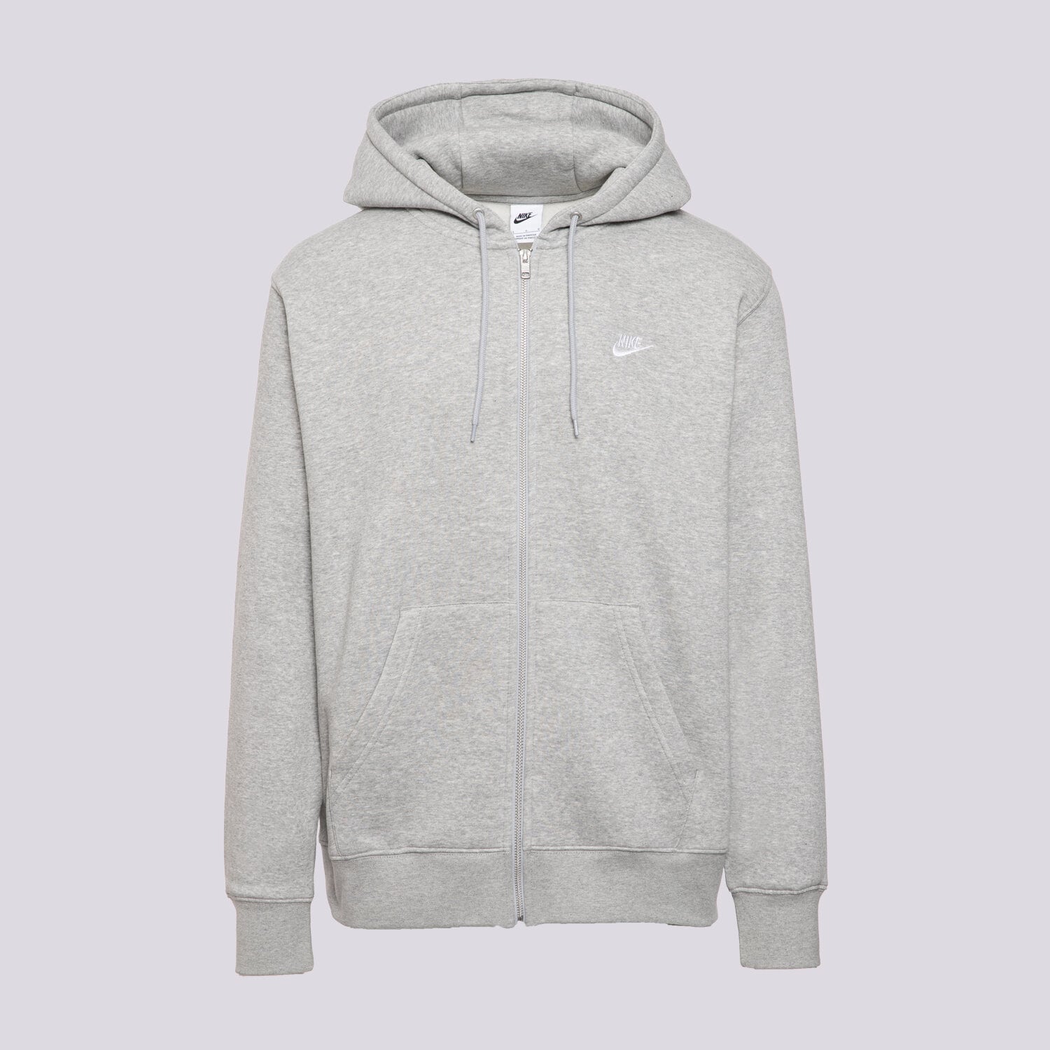 Muške dukserice NIKE VESTA RASKOPČANA M NK CLUB BB FZ HOODIE FN3861-063 siva