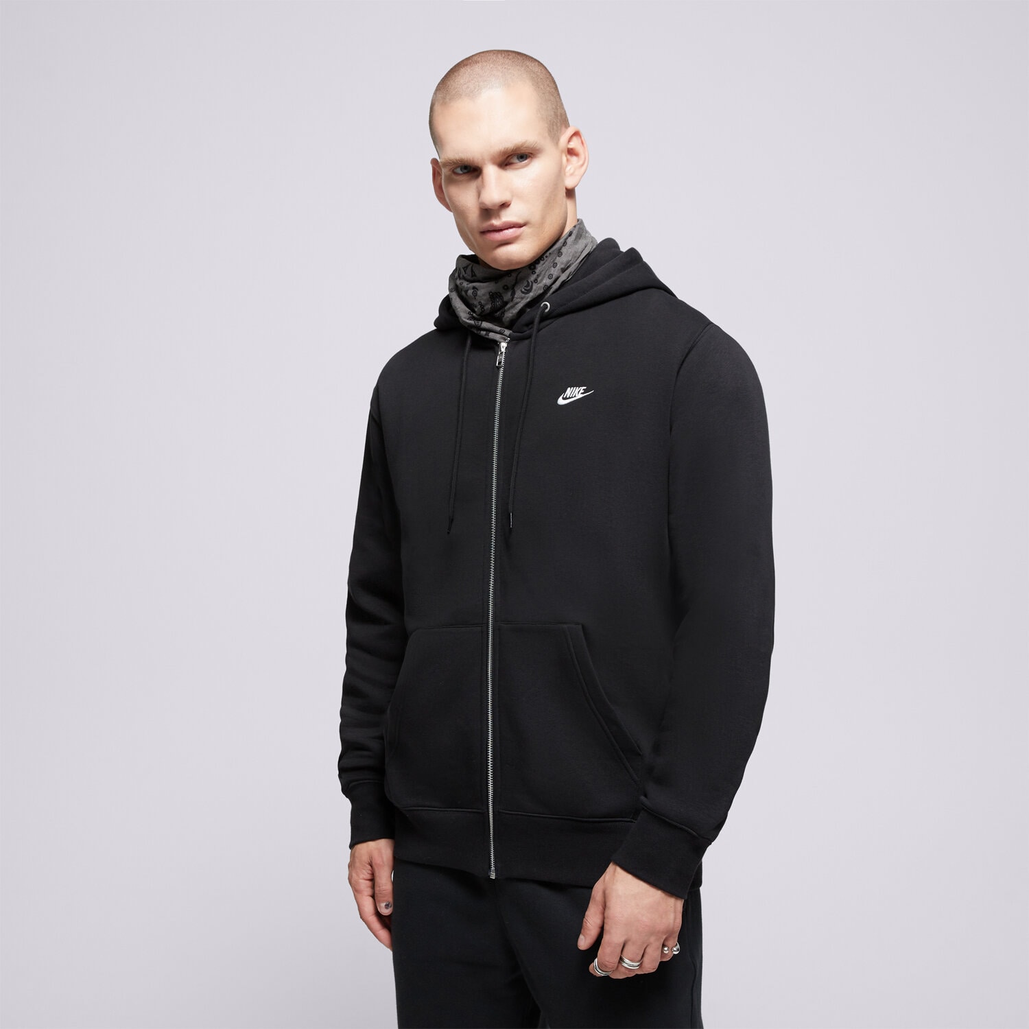 Muške dukserice NIKE VESTA RASKOPČANA M NK CLUB BB FZ HOODIE FN3861-010 crna