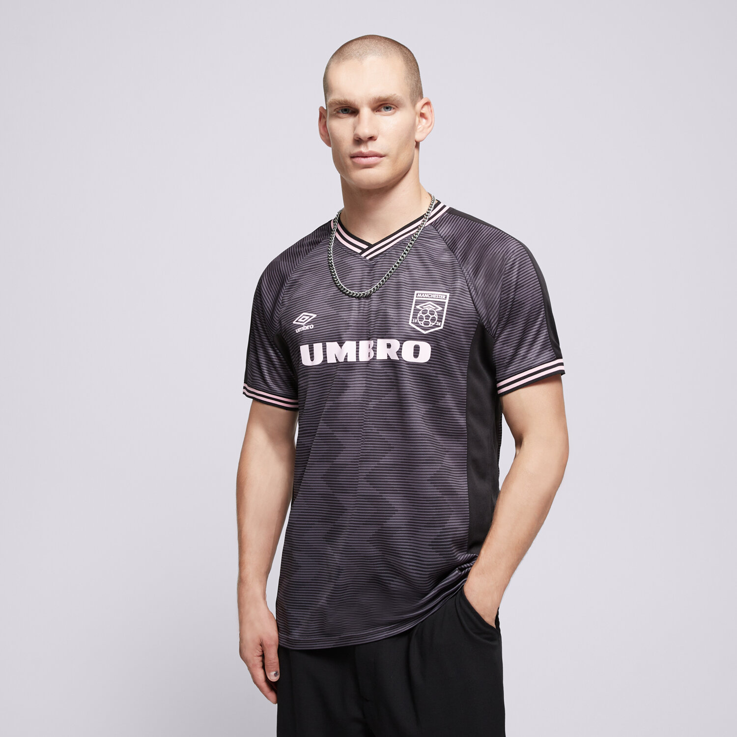 Muške majice UMBRO T-SHIRT FOOTBALL JERSEY UL125TSM83001 crna