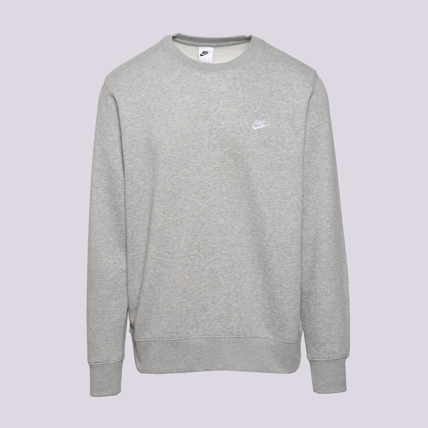 Muške dukserice NIKE VESTA M NK CLUB BB CREW FN3886-063 siva