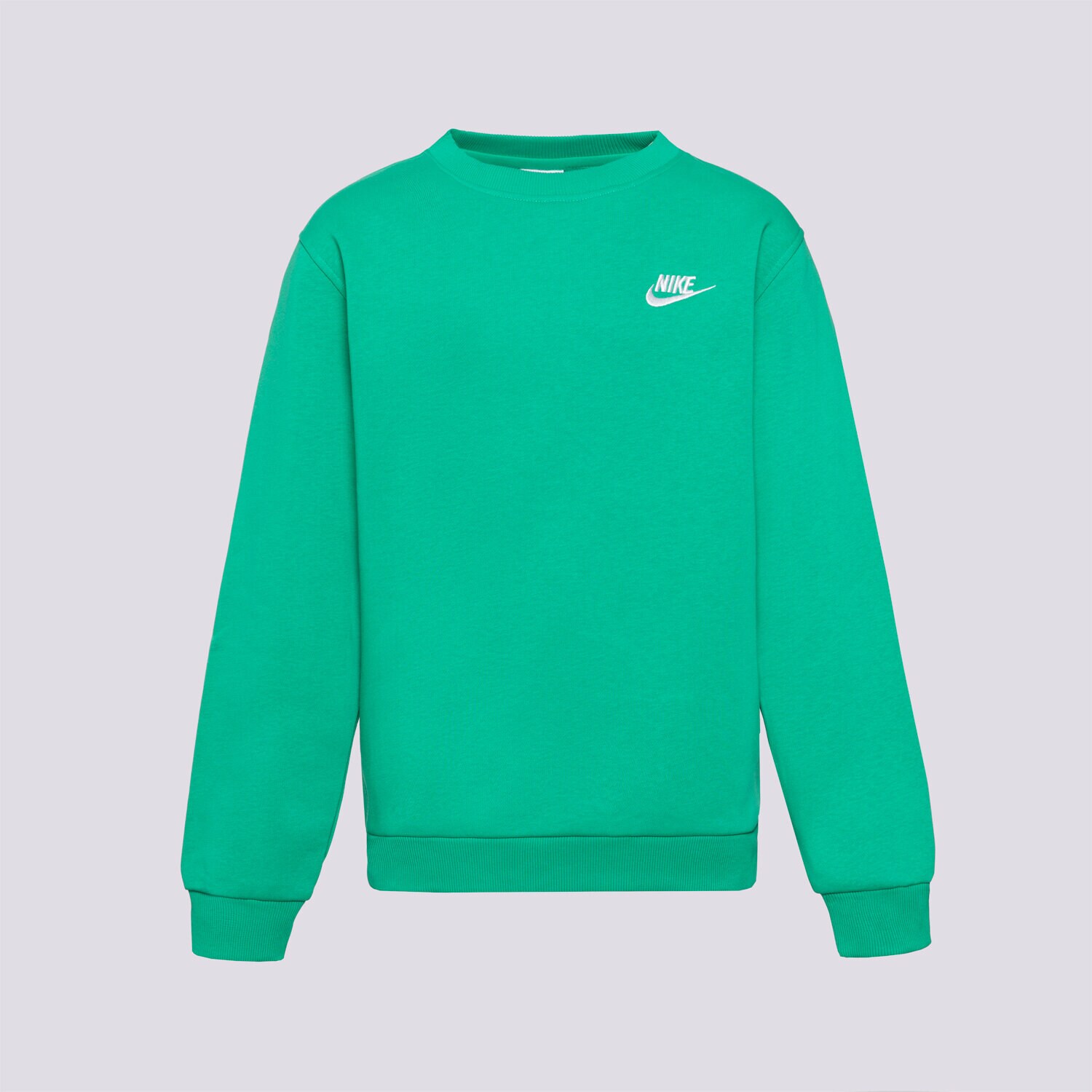 Dječje dukserice NIKE VESTA K NSW CLUB FLC CREW LS LBR BOY FD3006-324 zelena