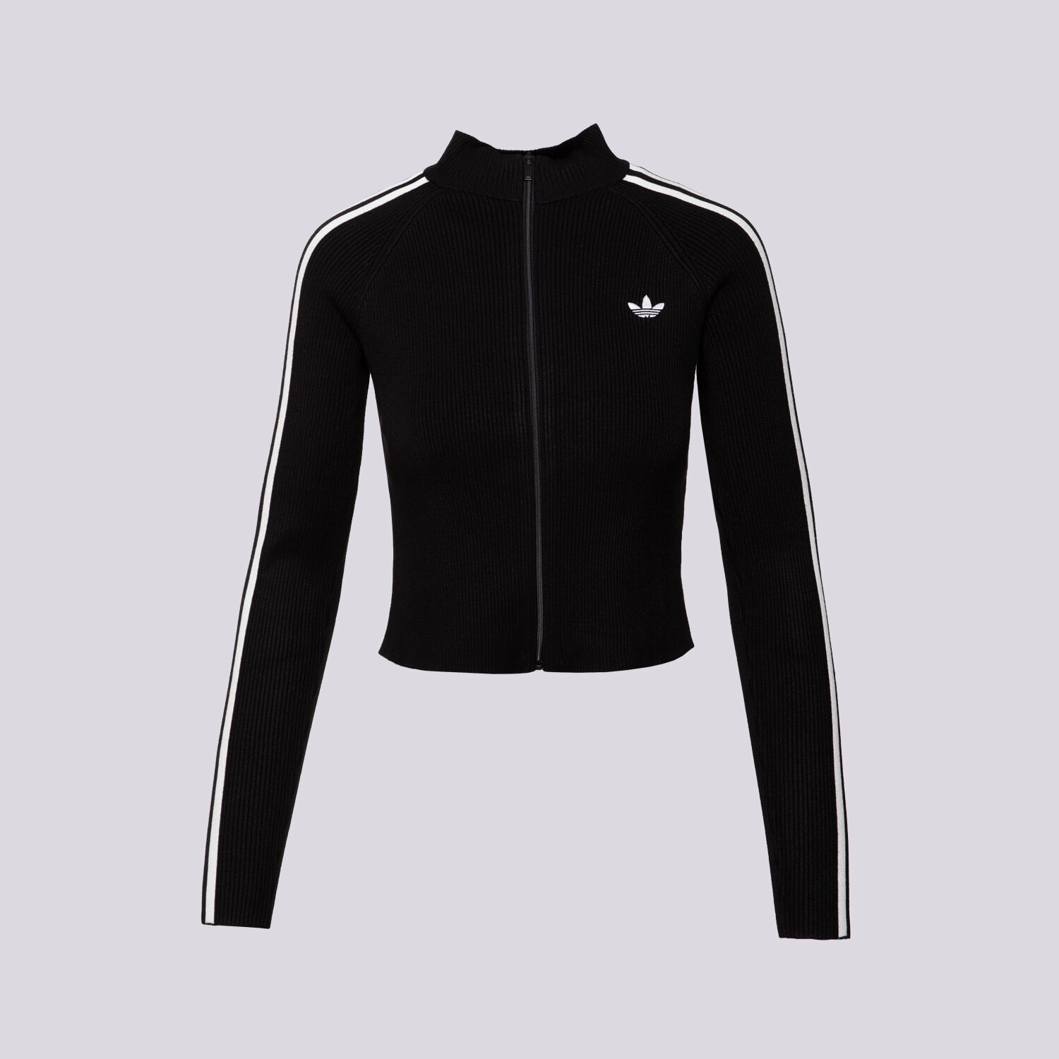 Ženske dukserice ADIDAS VESTA RASKOPČANA SLIM KNIT TT JY2597 crna