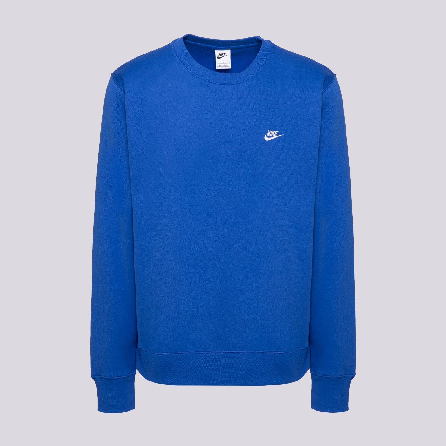 Muške dukserice NIKE VESTA M NK CLUB BB CREW FN3886-480 plava