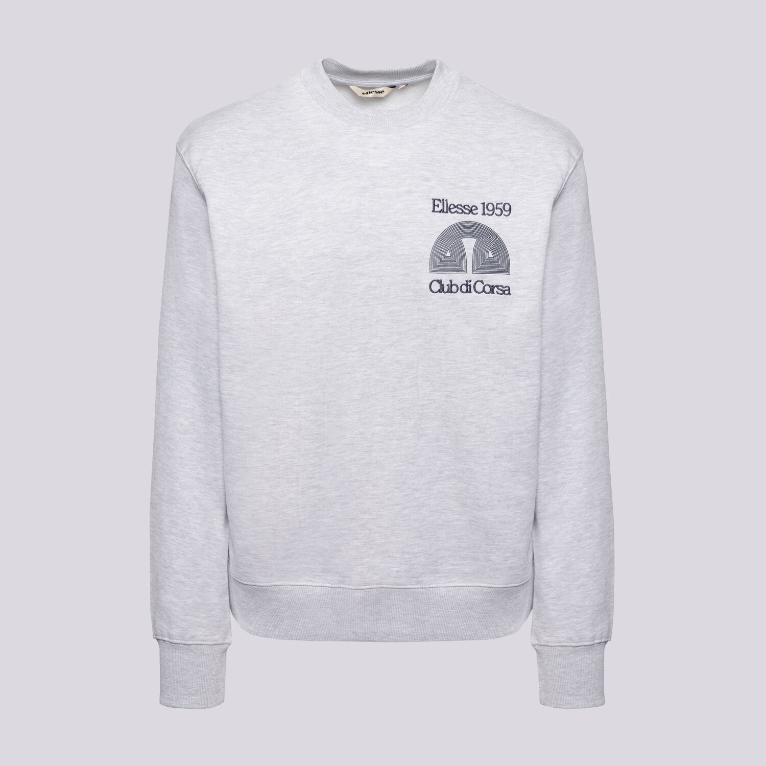 Muške dukserice ELLESSE VESTA CLUB DI CORSA SWEATSHIRT LGREY MRL SHB23149131 siva