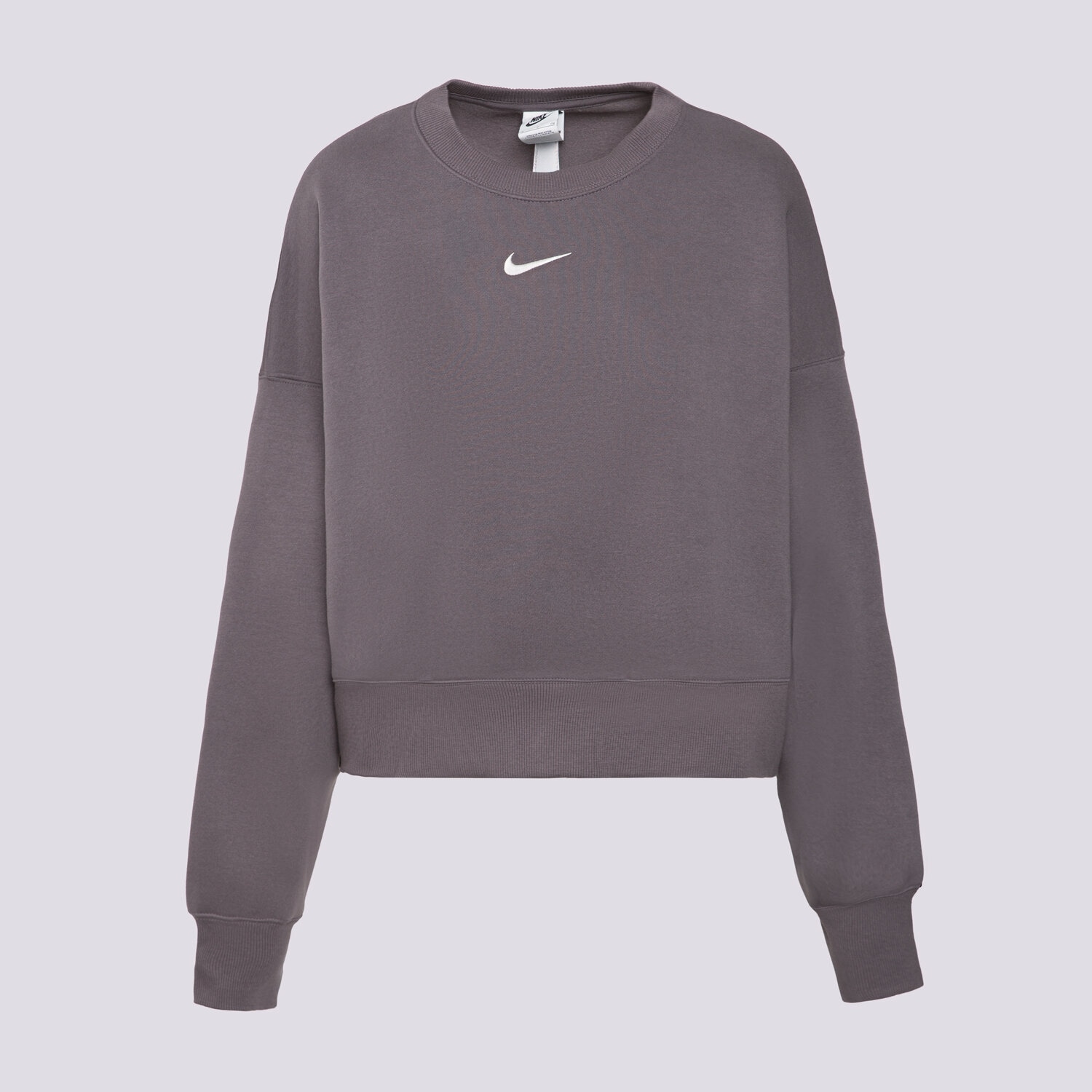 Ženske dukserice NIKE VESTA W NSW PHNX FLC OOS CREW DQ5761-036 siva