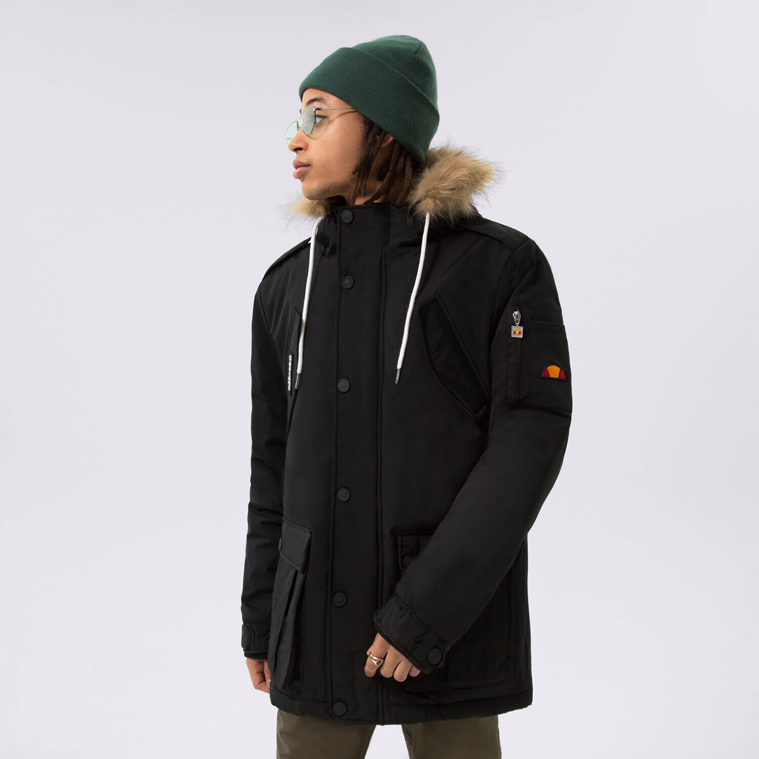Muške zimske jakne ELLESSE JAKNA ZIMSKA BLIZZARD BLK PARKA JACKET SHL03704011 crna