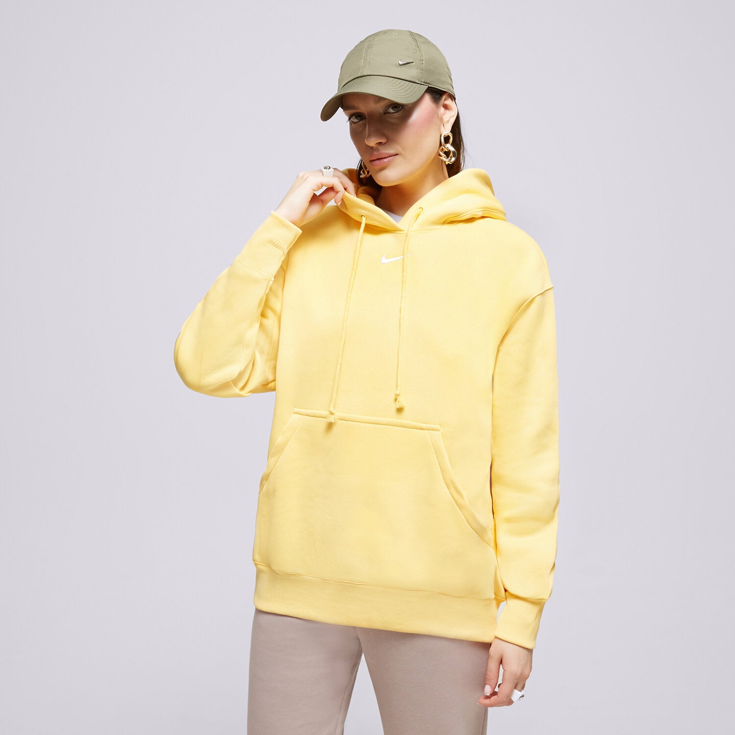 Ženske dukserice NIKE VESTA S KAPULJAČOM W NSW PHNX DQ5860-795 žuta