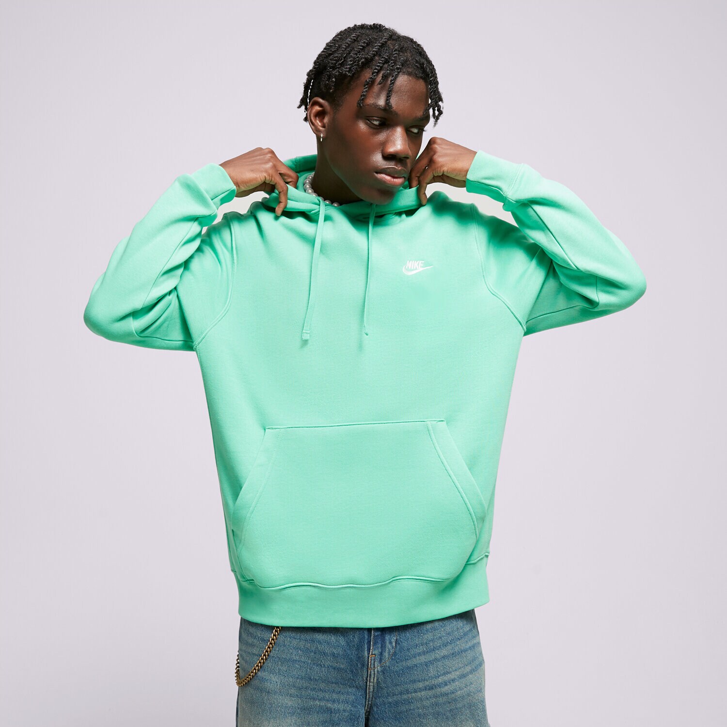 Muške dukserice NIKE VESTA NIKE SPORTSWEAR CLUB FLEECE BV2654-363 zelena