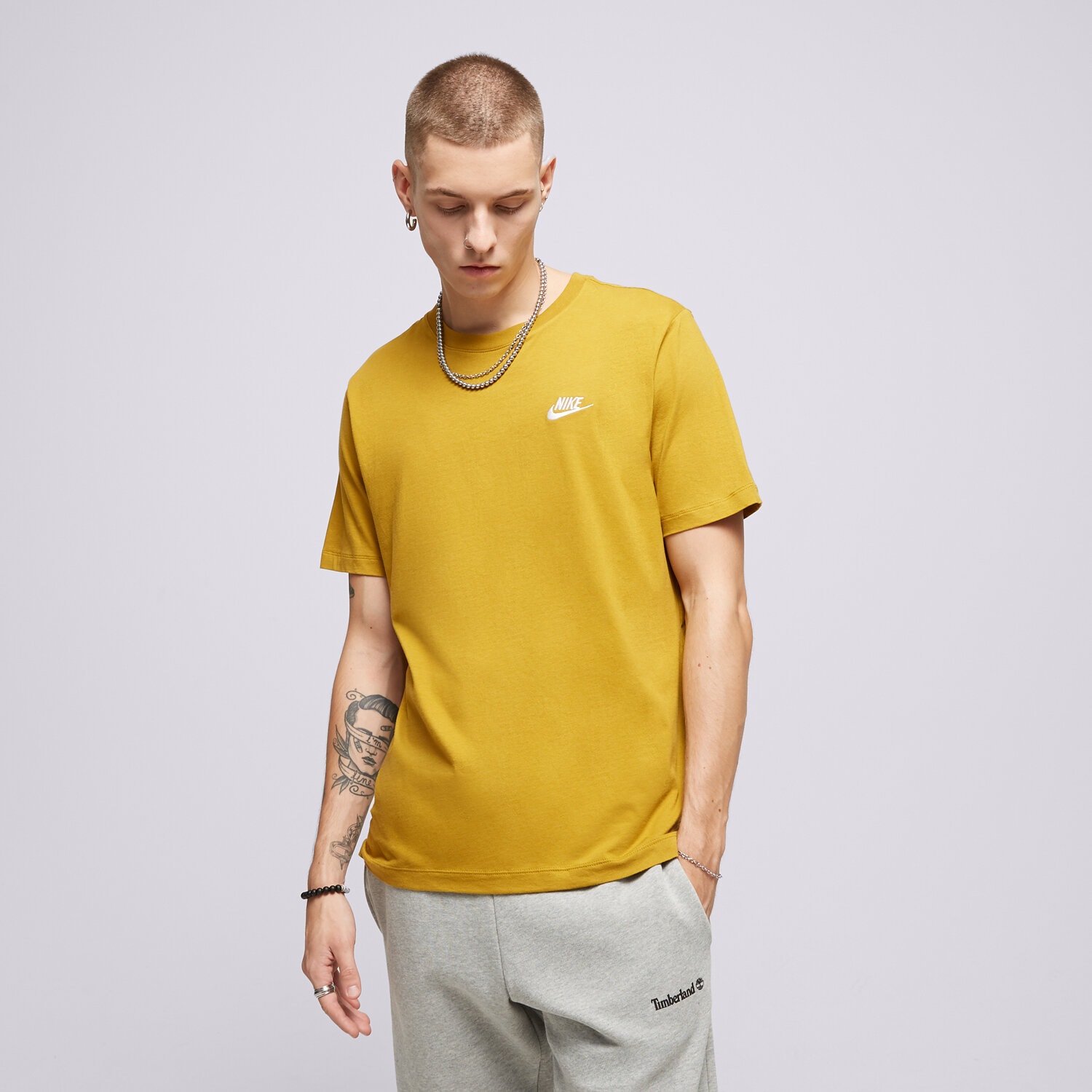 Muške majice NIKE T-SHIRT SPORTSWEAR CLUB AR4997-716 senf