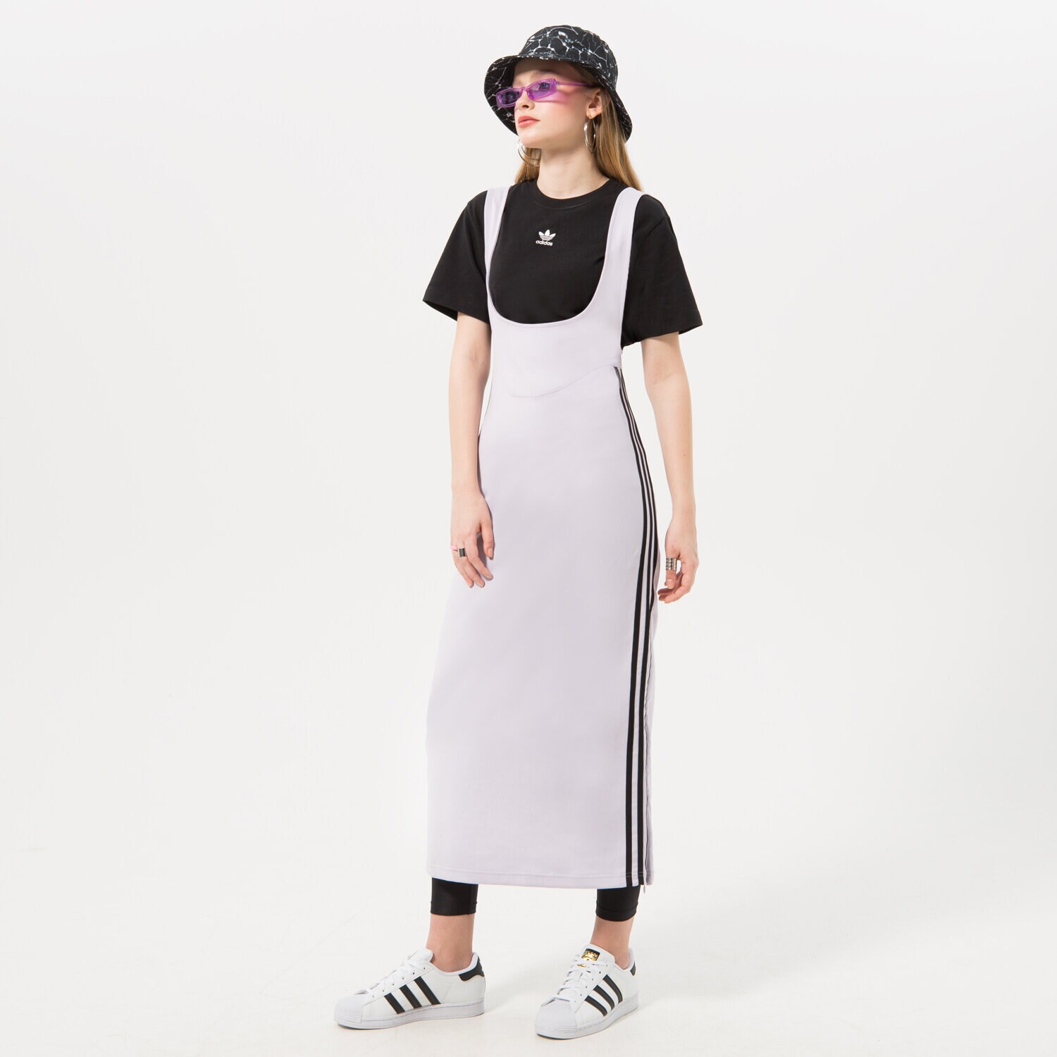 Ženske haljine i suknje ADIDAS HALJINA IC3589 ljubičasta